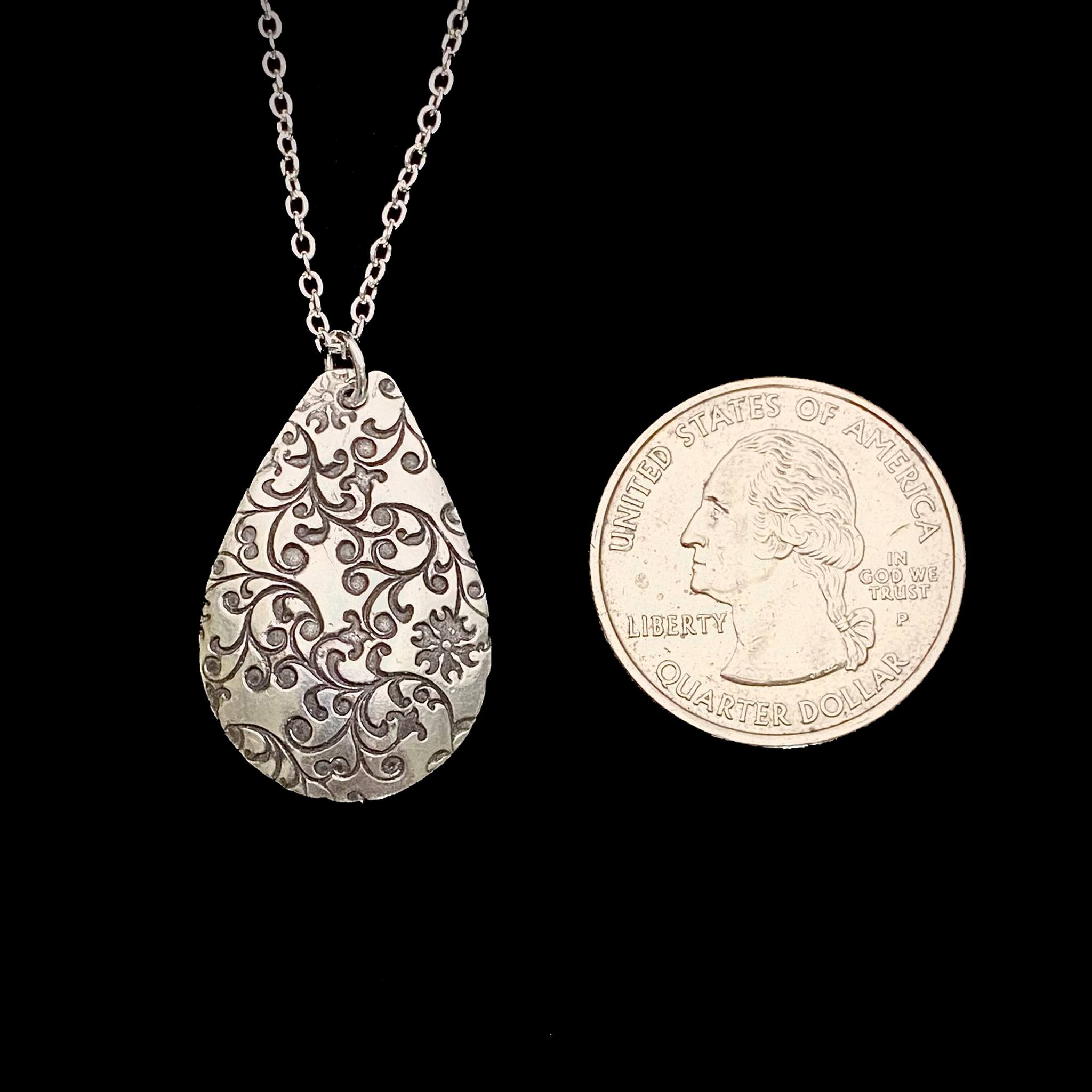 Mens Stainless Steel Cz Pendant