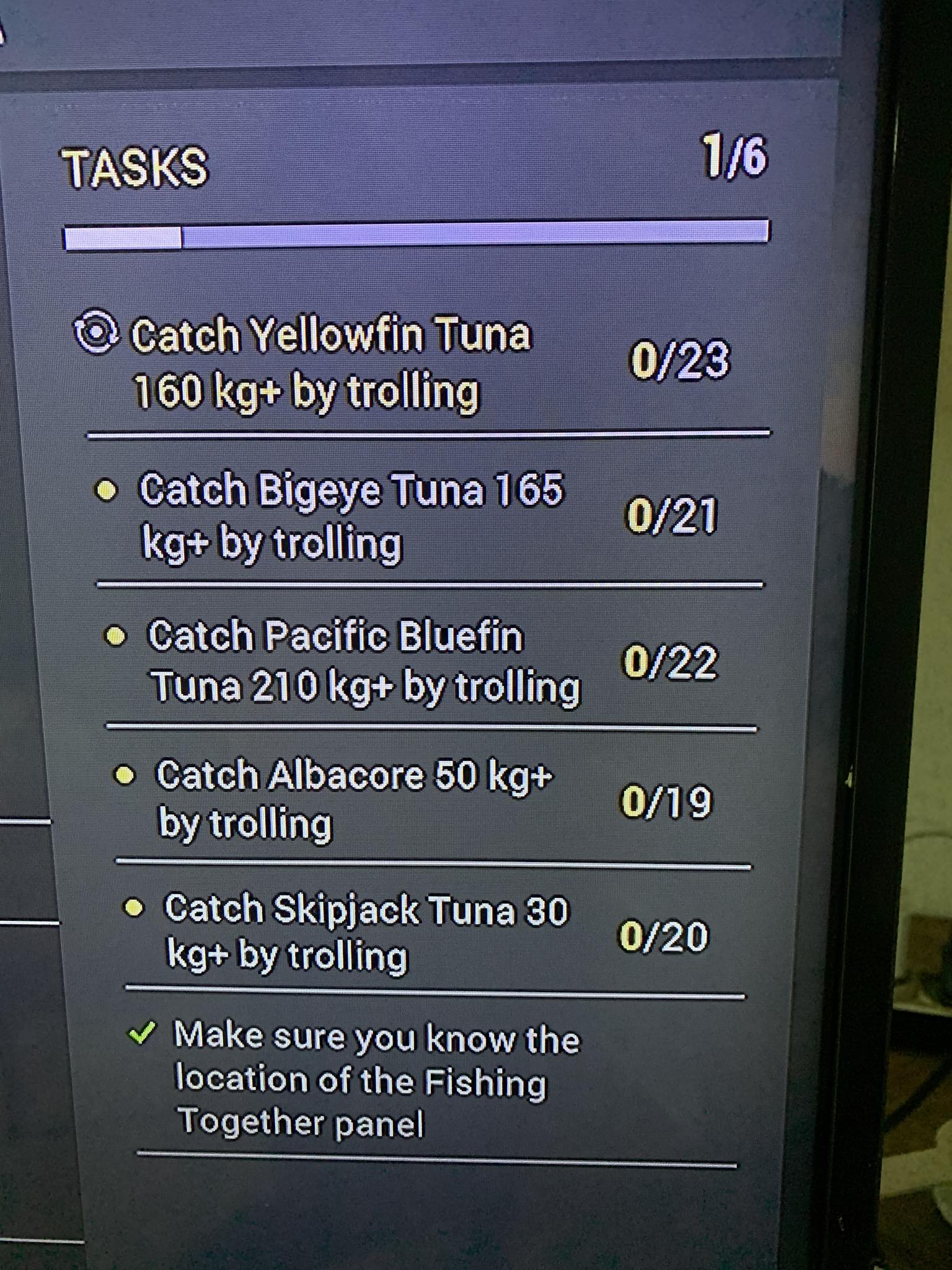 in this mission do I have to catch every fish as many times as it says ...