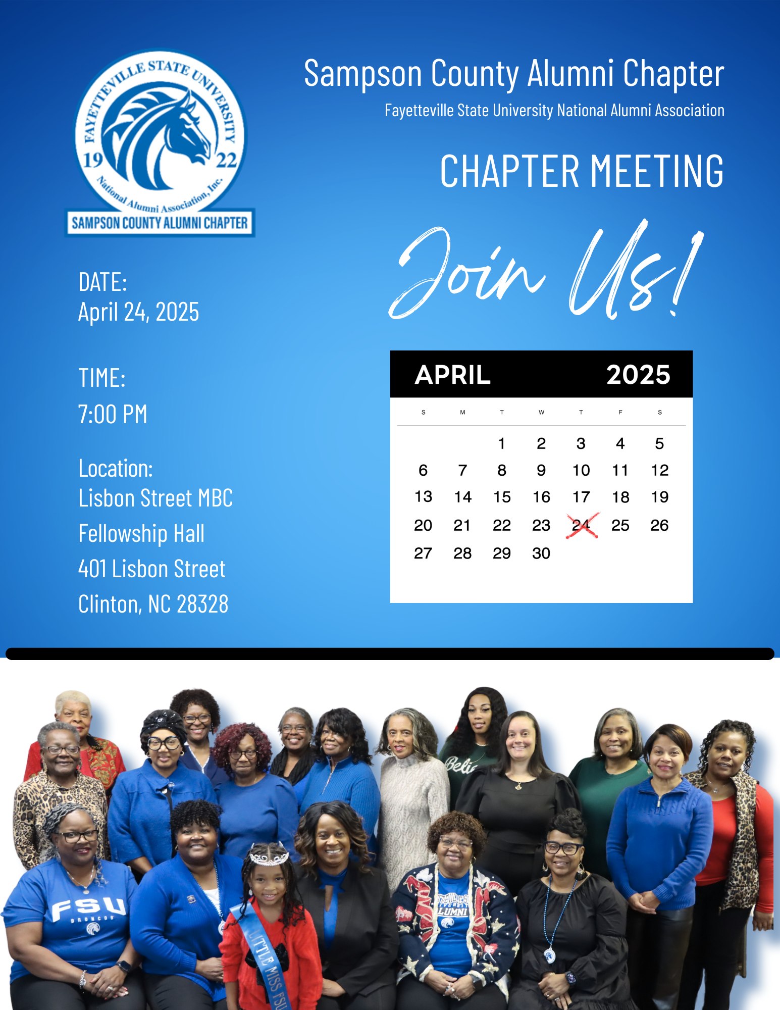 Sampson County Chapter FSUNAA | Please plan to join us at our April ...