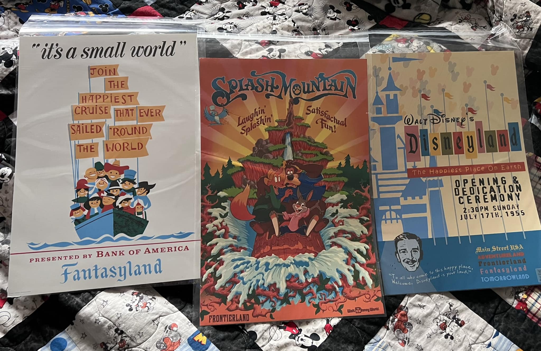 Vintage 1986 Disney Mickey Mouse Chocolate Factory Poster Framed
