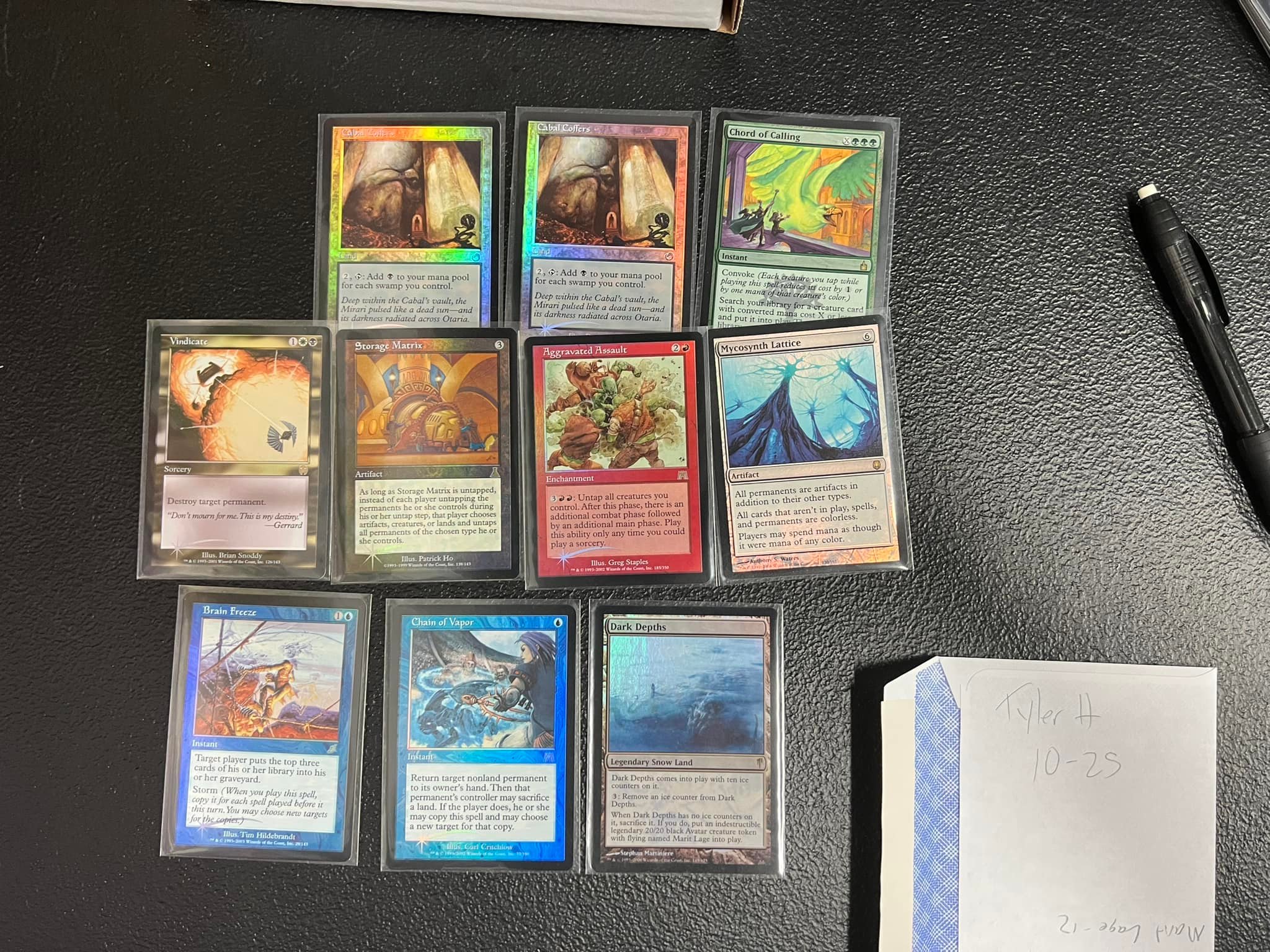 All cold foils Attack of the Vine - 54 cards total. PM me if