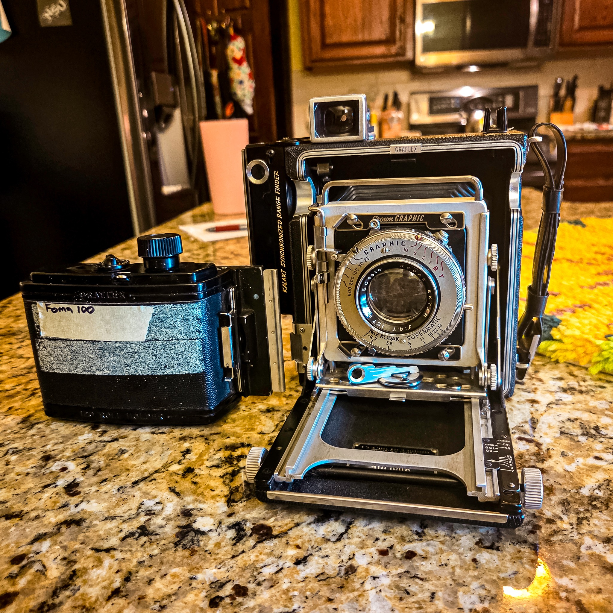 Is the Kodak Ektar 127/4.5 lens a good choice for a Graflex Crown