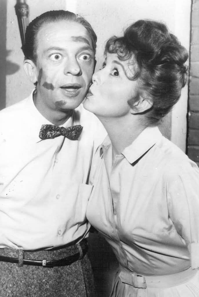 Betty Lynn and Andy on a smoke break. I