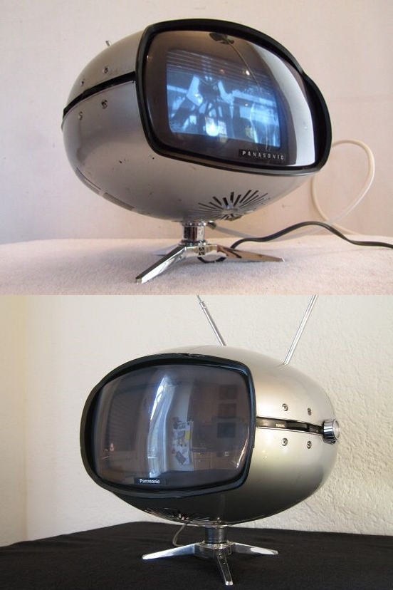 Panasonic Model TR-005 Space Age Television from 1969. So cool!