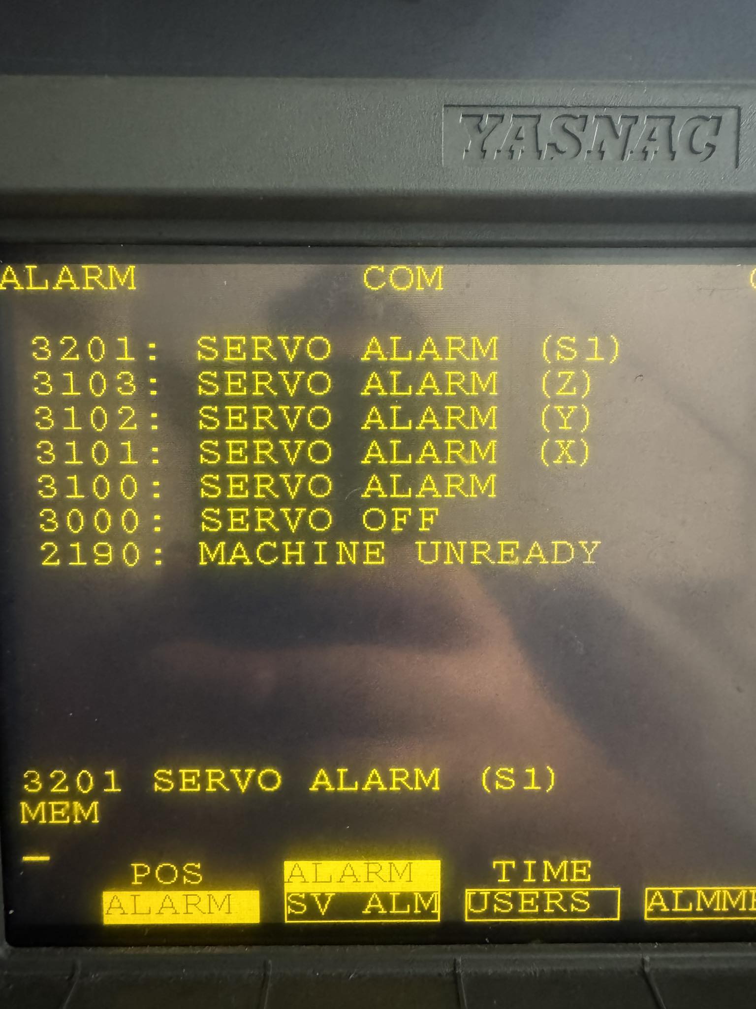 Having an issue with my doosan mx2000 the control 18i-TB is