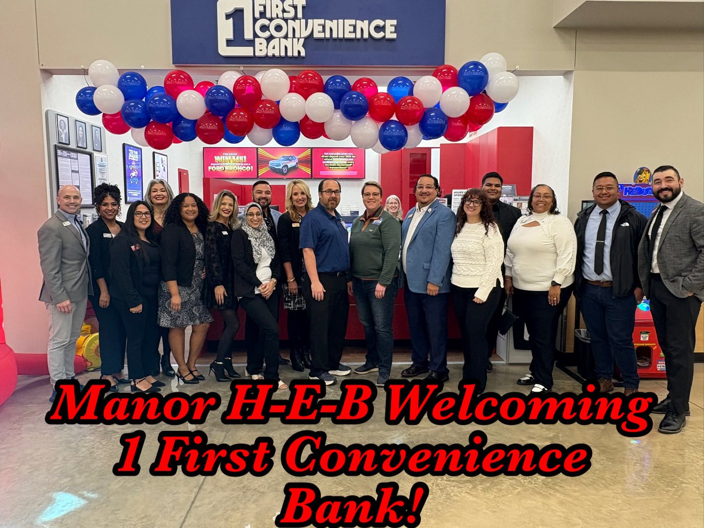 Manor Community Circle | Manor Welcomes 1 First Convenience Bank Inside ...