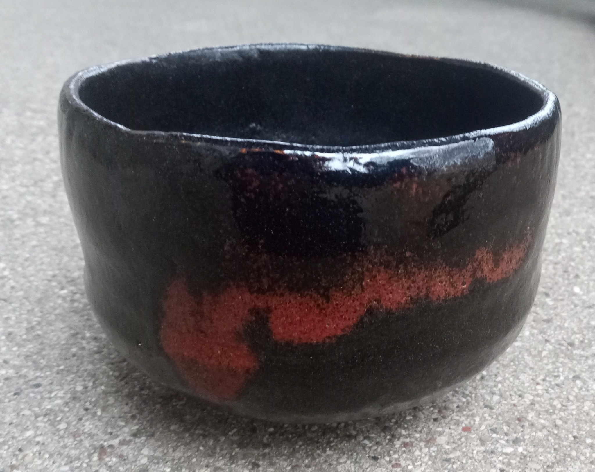 Chawan with copper spots, possibly Kyoto origin