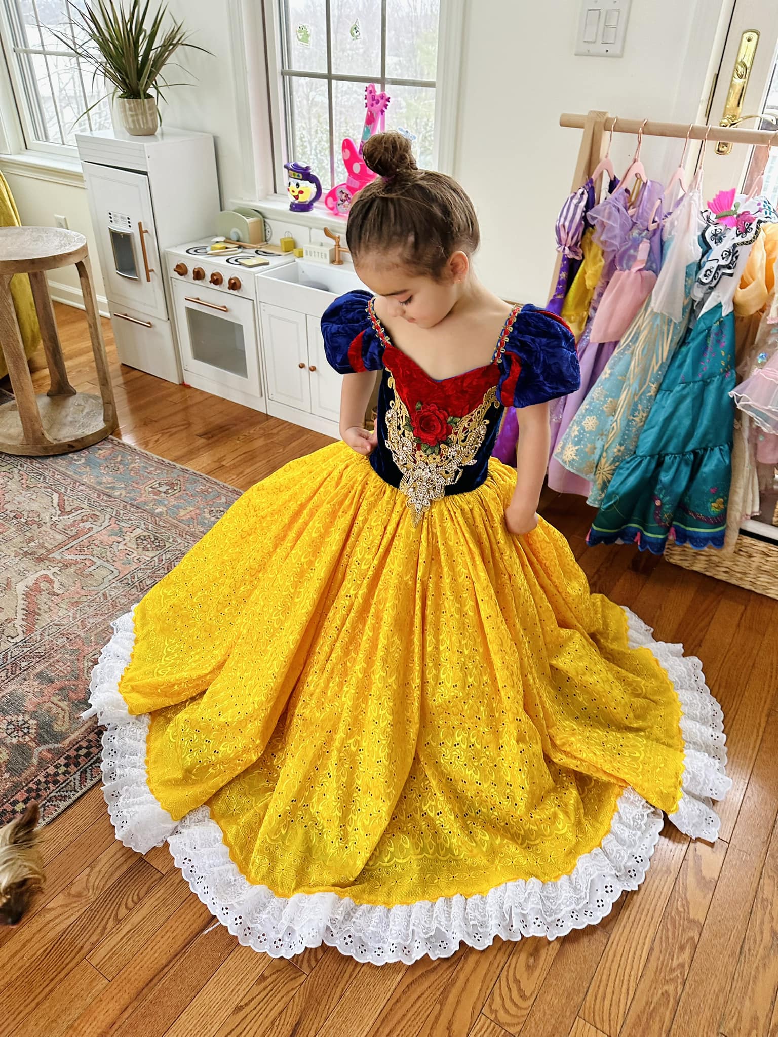 pretty princess dresses Women's Pink Cosplay Costume Dress Princess Dress Up Fancy Gown (XS) : Clothing, Shoes & Jewelry Zipper back or Lace up back Flower Girl Dress Children Formal