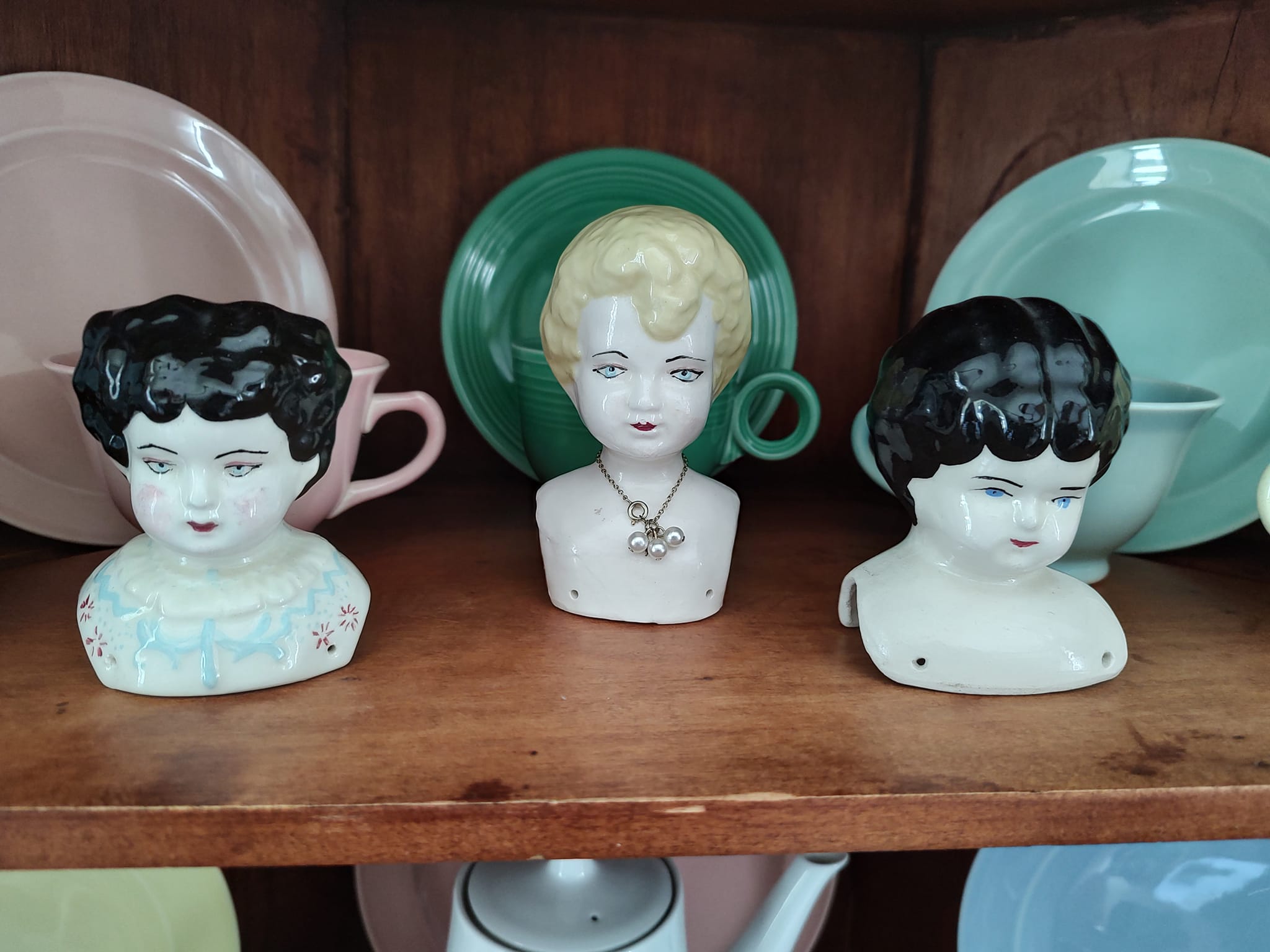 What can be made with vintage doll heads and hands?