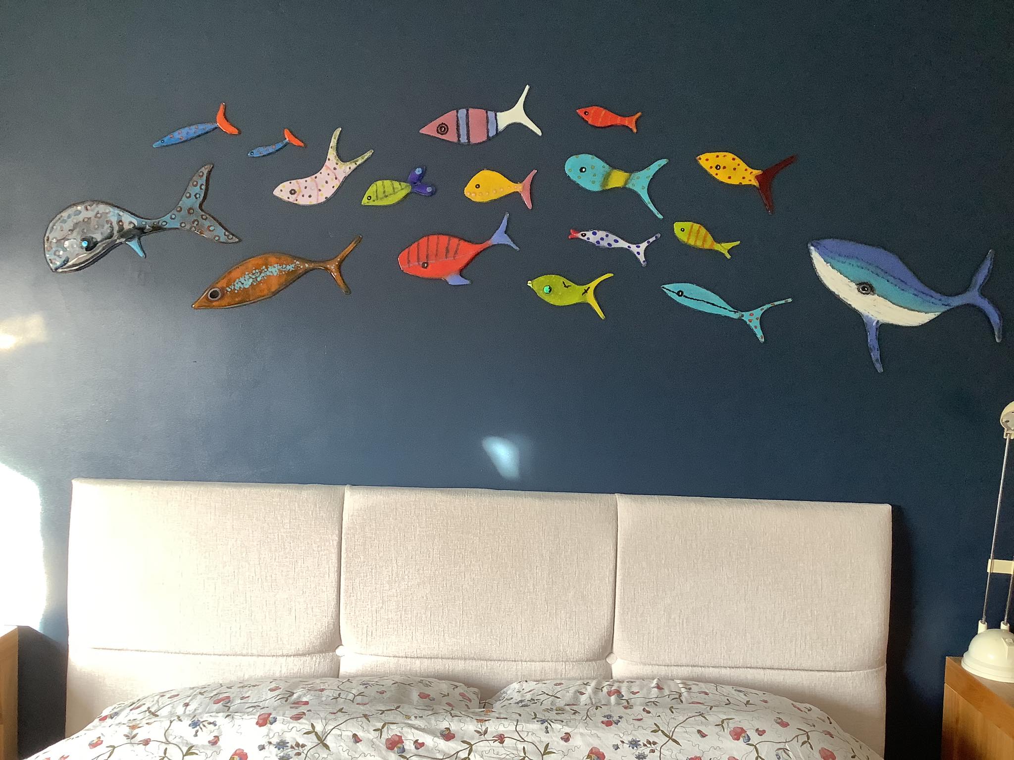 fish bedroom accessories Putuo Decor 4 Pcs Wooden Wall Decor Beach Nautical Coastal Theme Fish Wall Sculpture Lake House Ocean Decor Vintage Ornaments for Home Bathroom : Home & Kitchen Bluefin Tuna Wall Art 