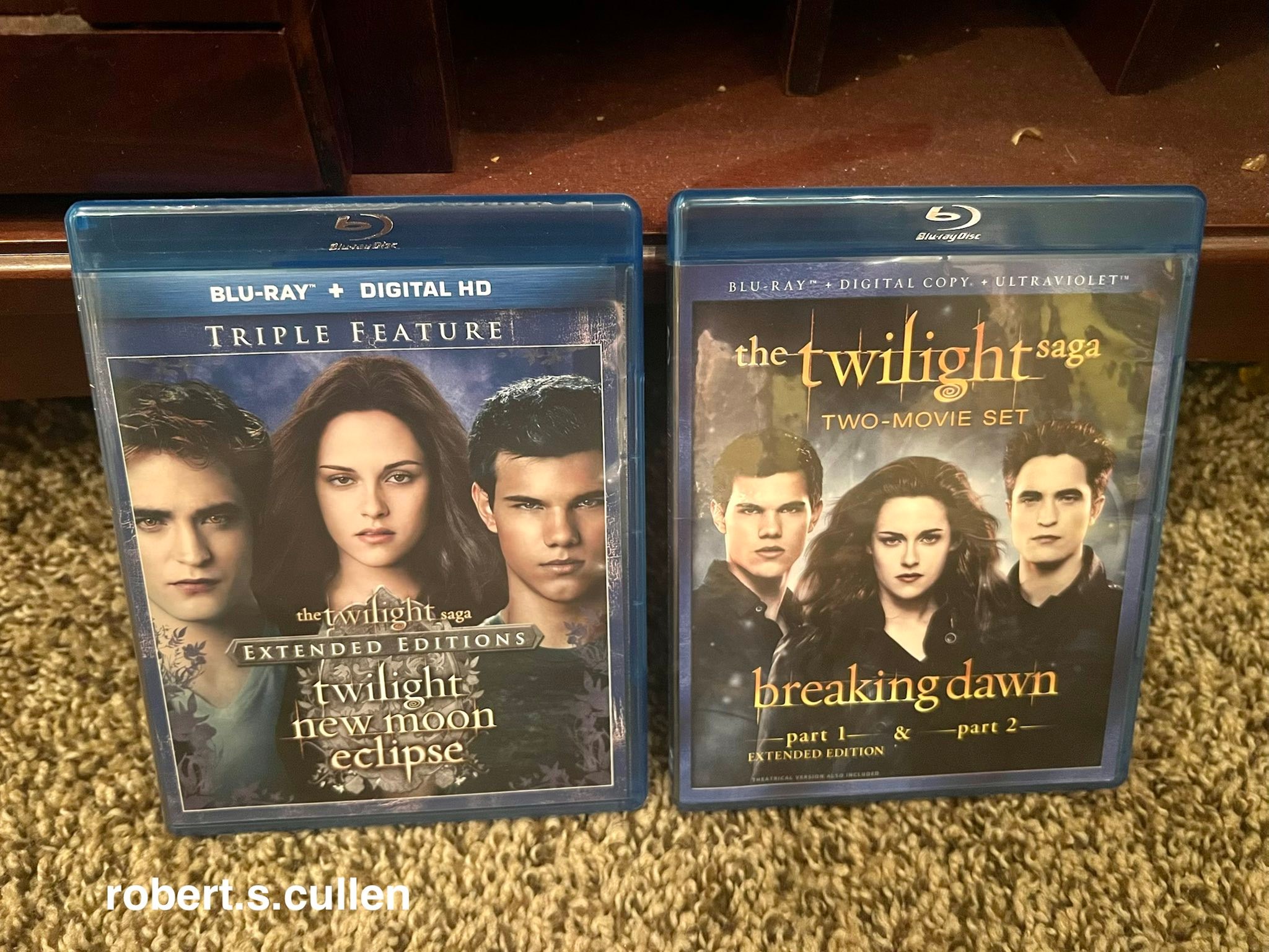 Twilight Saga extended edition Blu-ray sets collection