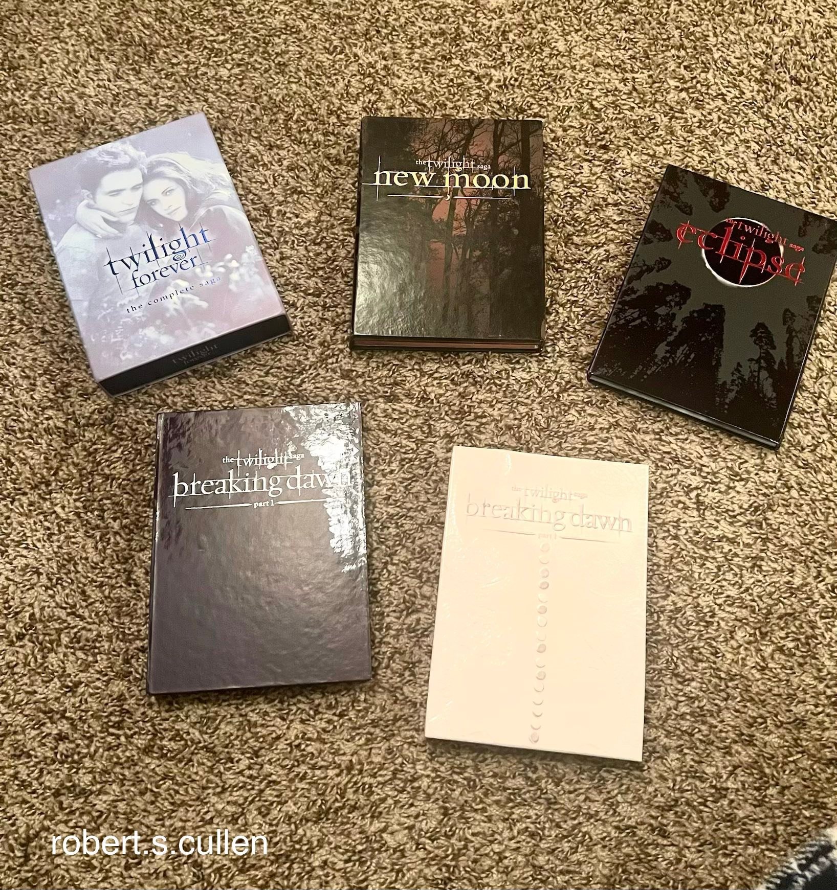 Twilight Saga extended edition Blu-ray sets collection