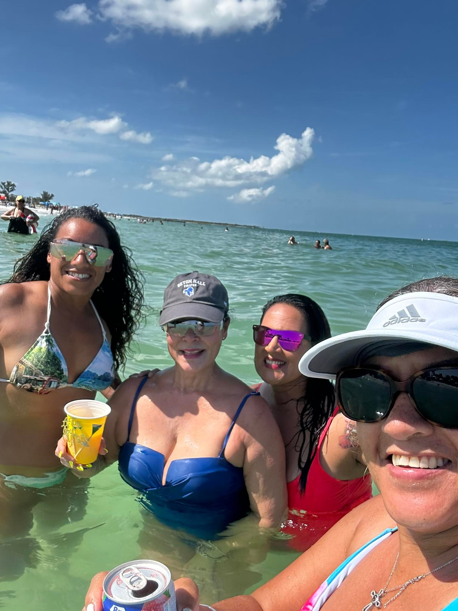 Celebrating birthday with jetski enthusiasts