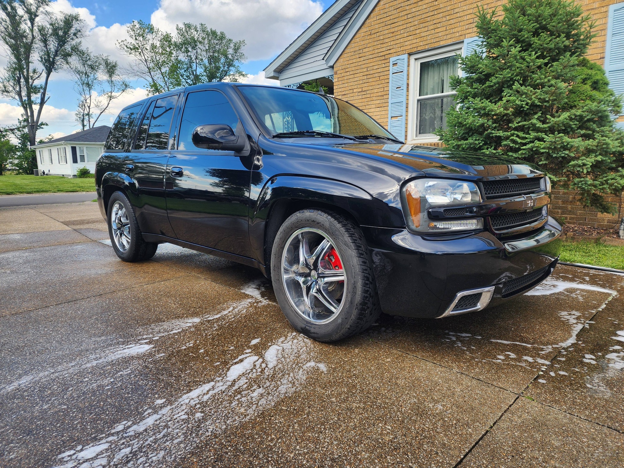 What is the horsepower of a Trailblazer SS 6.0 with trick flow