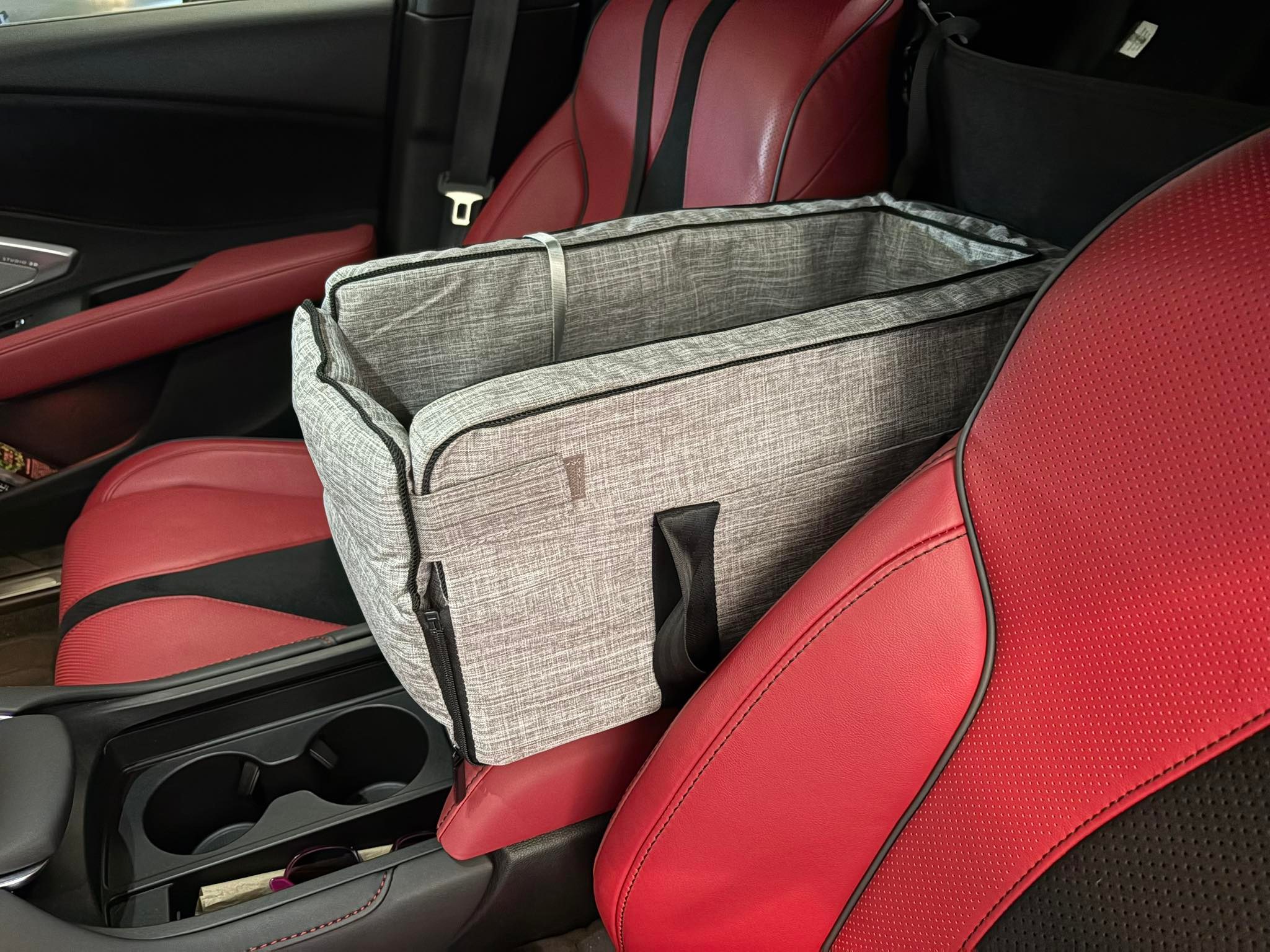 Enchanted Home Pet Backseat Extender For Dogs - Sturdy, With Storage, Fits Most Cars, For Dogs 51-100 Lbs (Large)