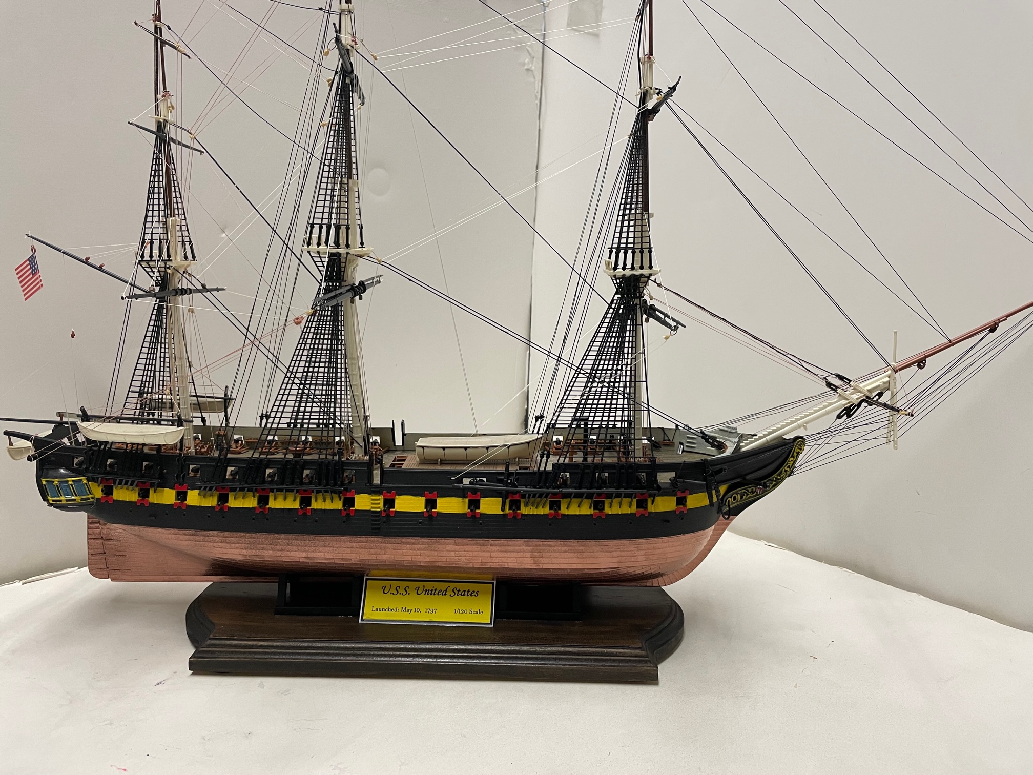 コンステチューションIMAI 1/120 U.S.S. Constitution Imai/ Monogram 1/120 USS United States