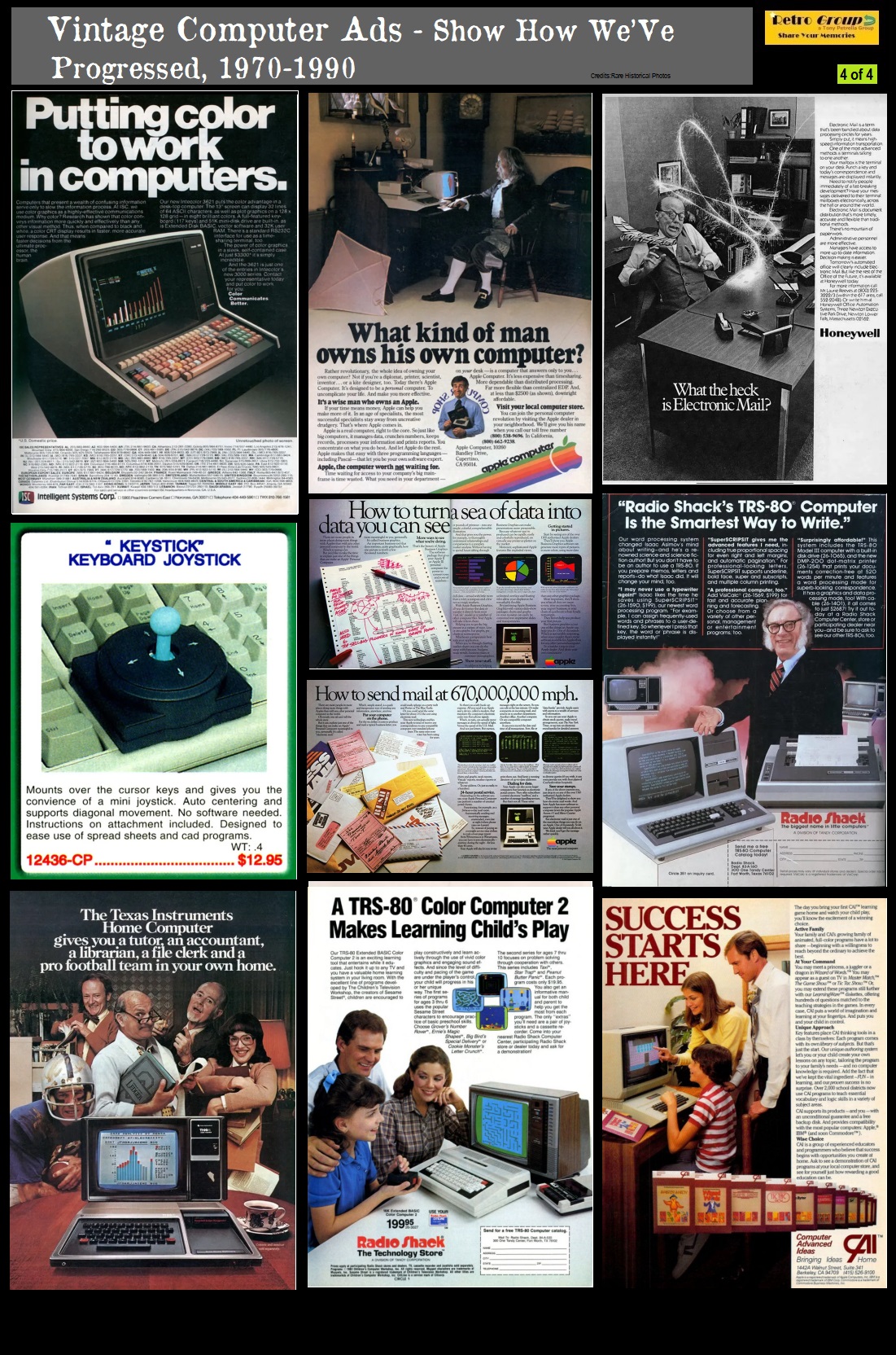 Speaking of old computer ads, I always liked these when they were