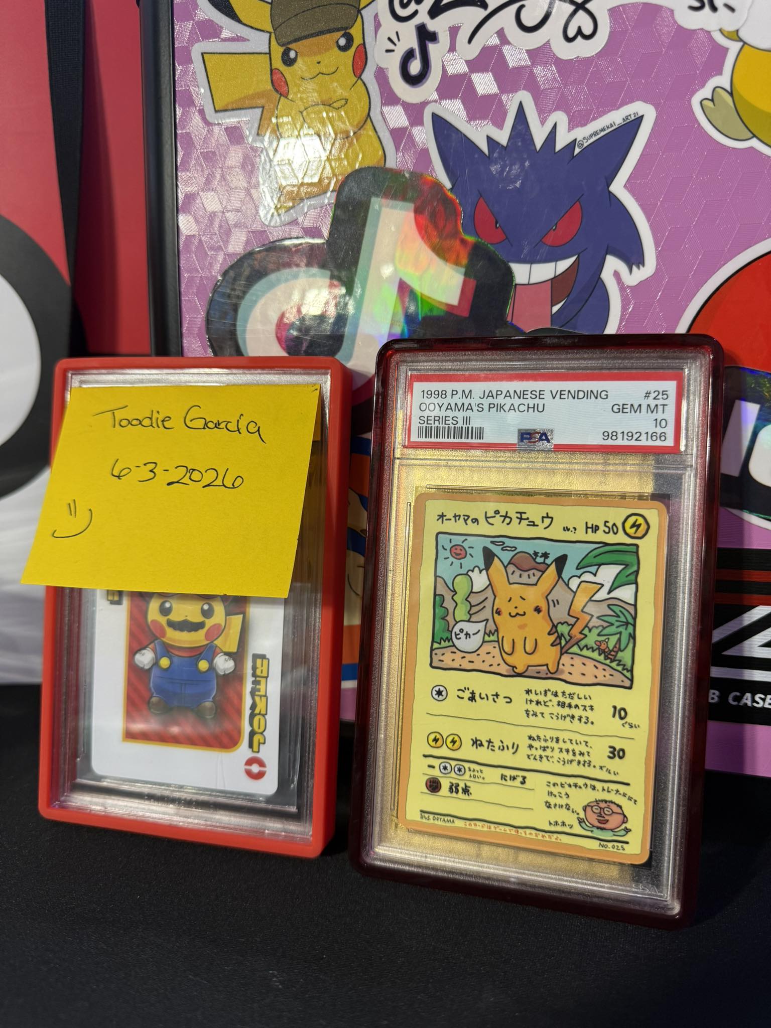 Traded Pikachu for rare Pokemon slabs