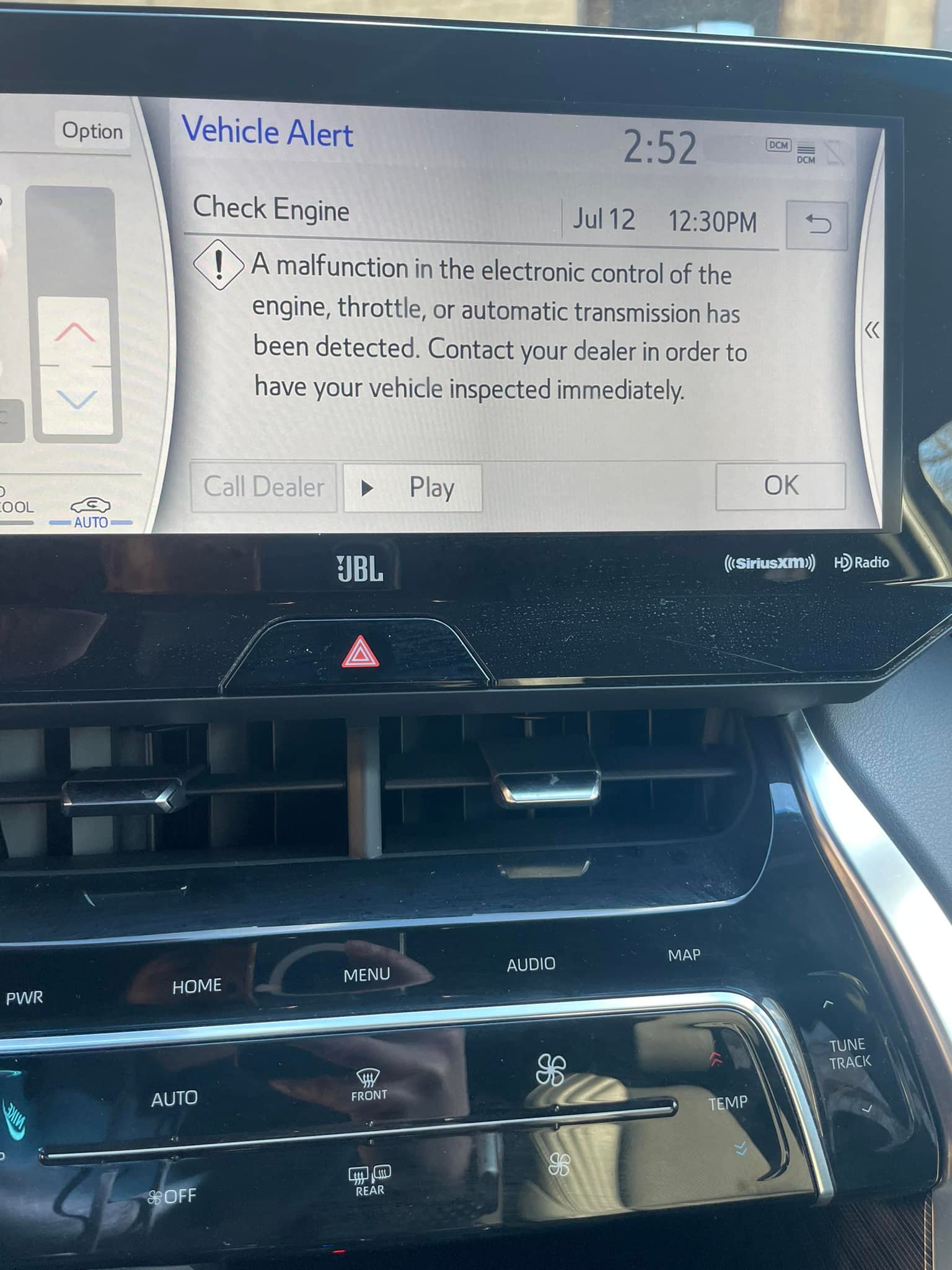 What does this Toyota Venza issue mean?