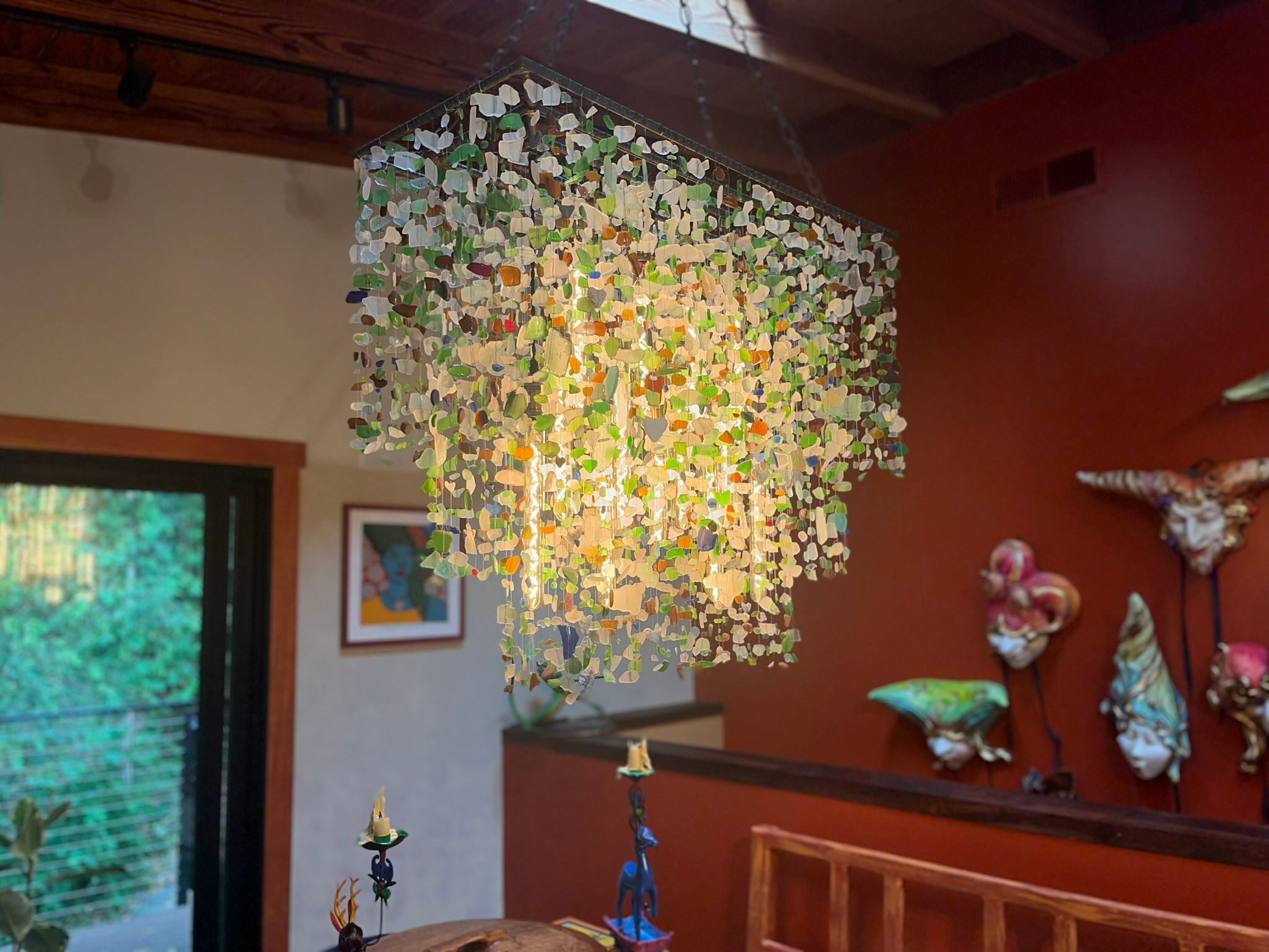 chandelier made with fish hooks and lanterns Bamboo Wicker Rattan Light By Artisan Living Illuminate your space with the Vintage 3 Light Lantern Fish Shaped Handmade