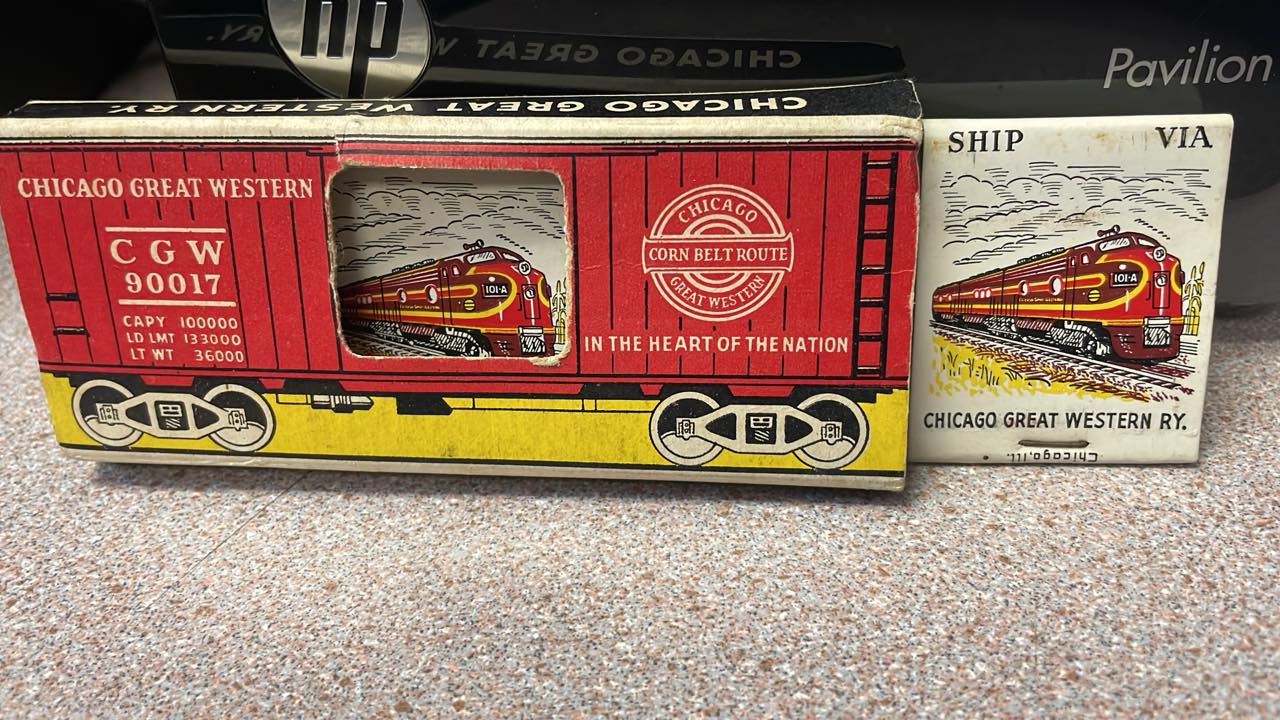 I have what looks to be an unused matchbox from Windows on the  display picture 1