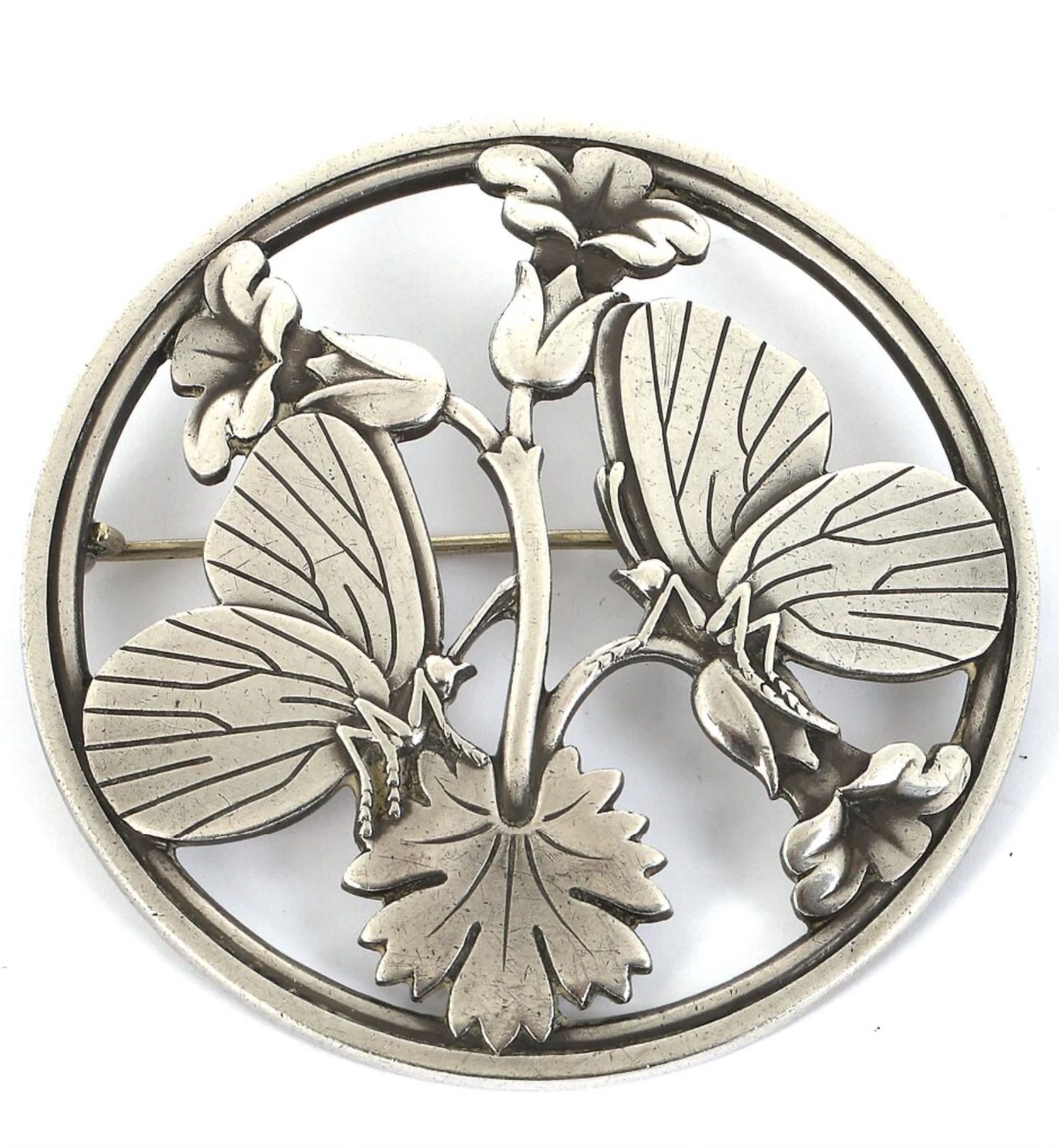 Georg Jensen Hawaii collection sterling silver dolphin brooch