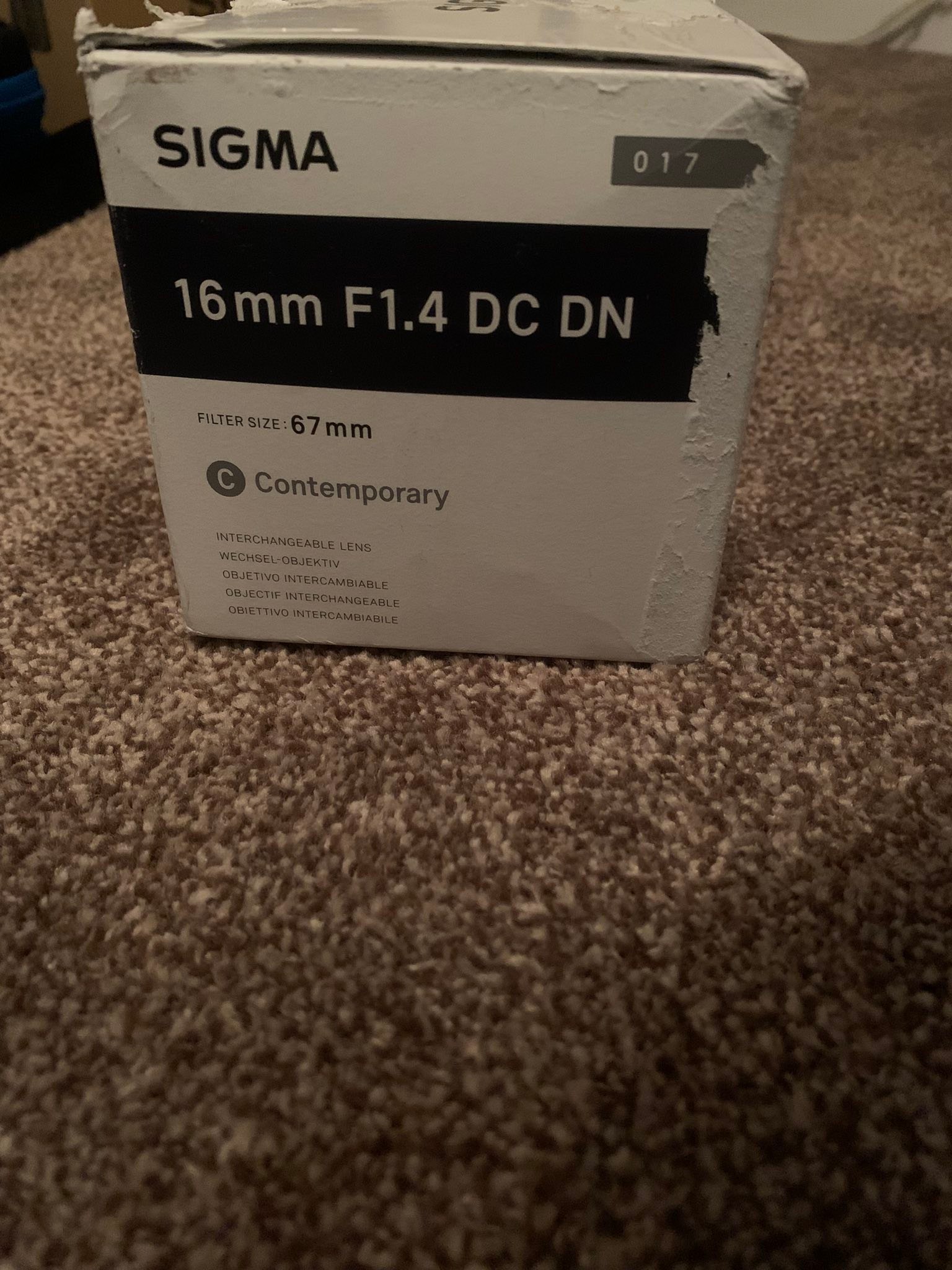 Sigma 16mm f/1.4 DC DN For E mount Sony