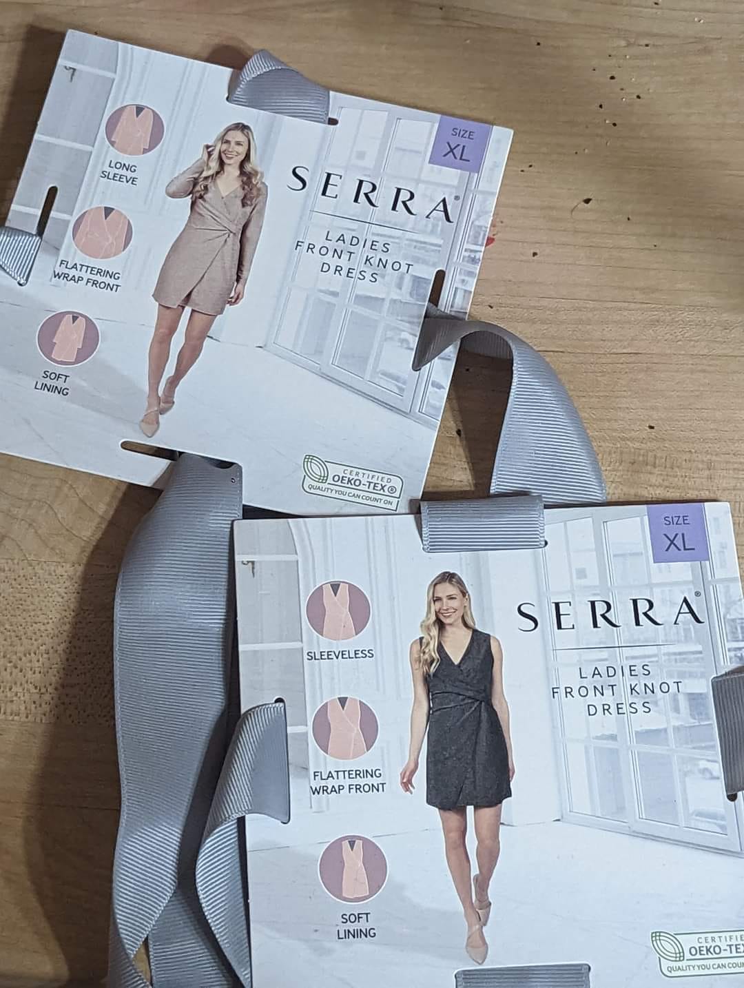 aldi serra ladies front knot dress Cruise outfit idea with burgundy christmas dress