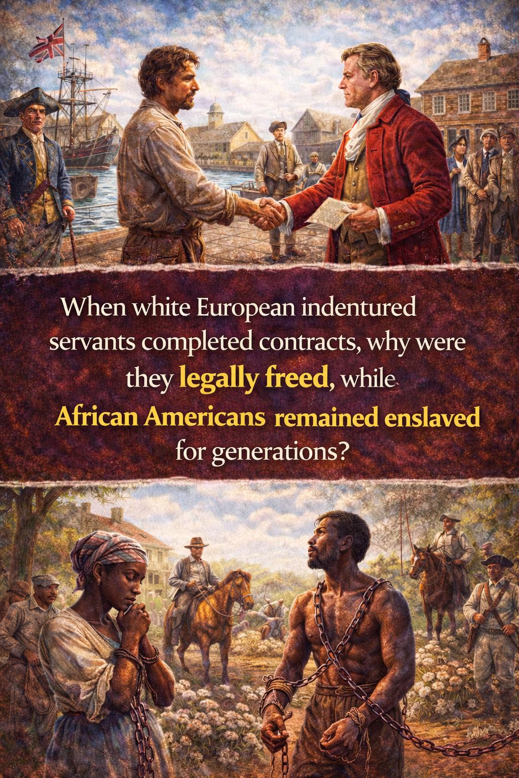 Nasiy - Indentured servitude was temporary by law. African chattel ...