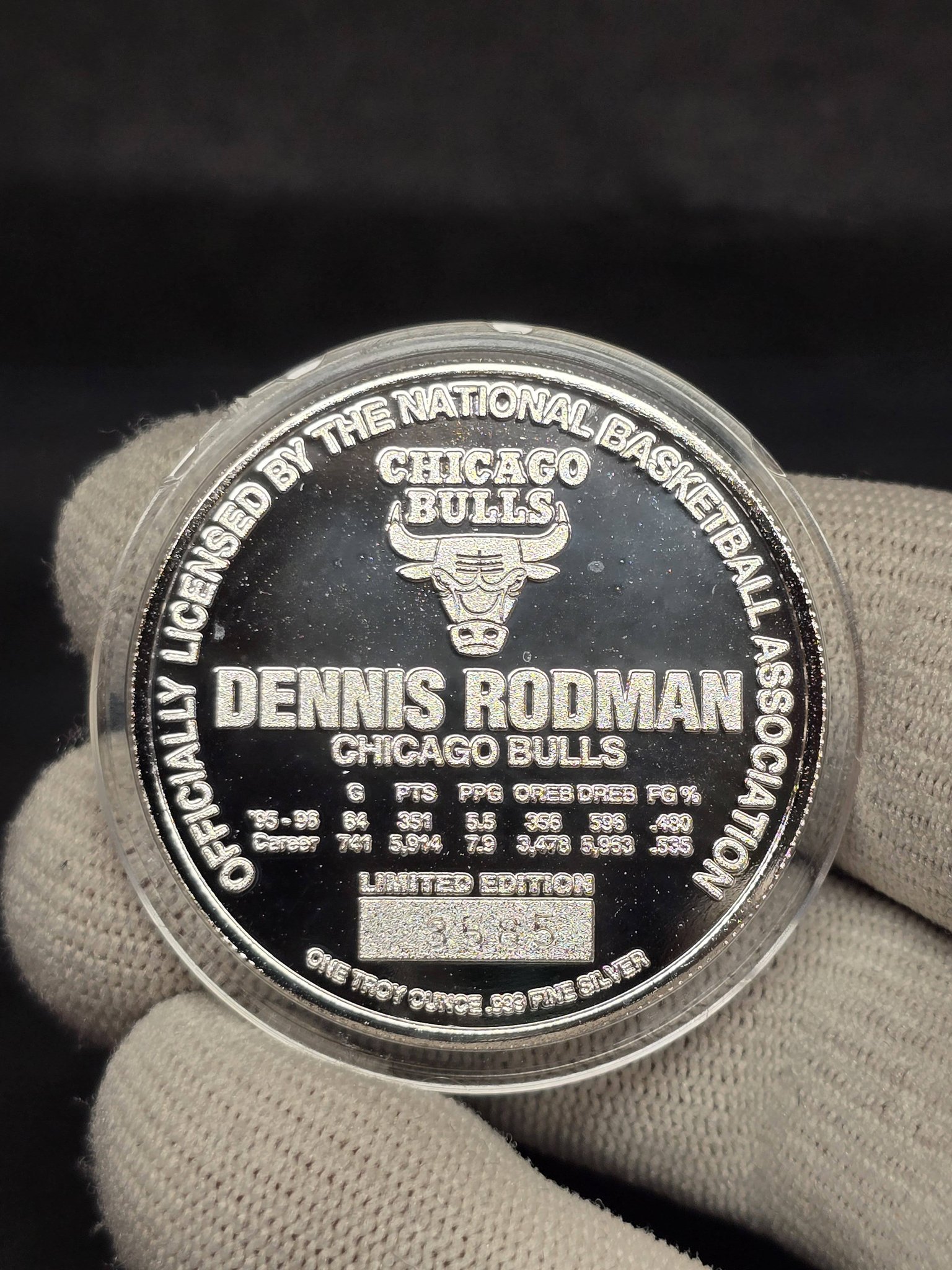 Dennis Rodman 1oz silver round for sale