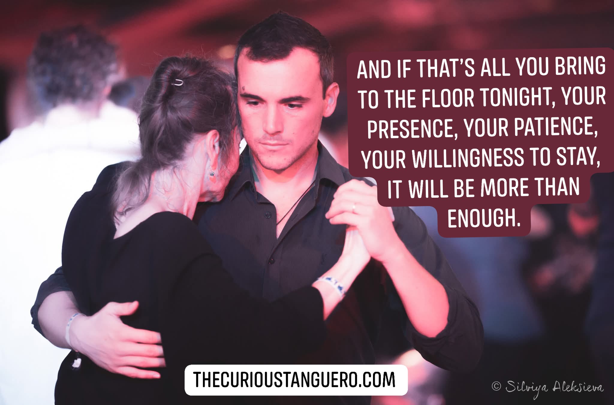 Dimitris - You don’t need to rush. Not in the dance. Not in life. You ...