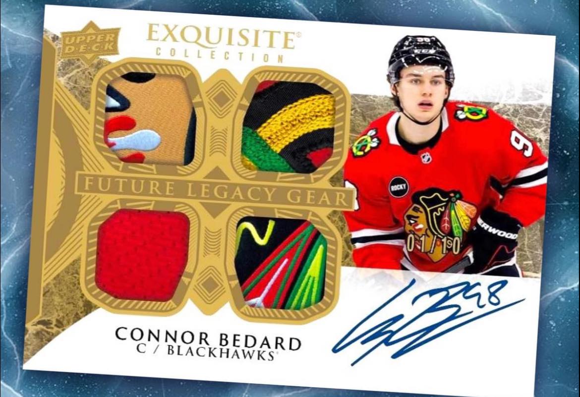 rare hockey cards 2023 MINT CONNOR BEDARD ROOKIE CARD UPPER DECK DAZZLERS BLUE GRADED PSA MINT 9 FUTURE SUPERSTAR : Collectibles & Fine Art and let the competition start! 2023-24 Upper Deck Ice Hockey