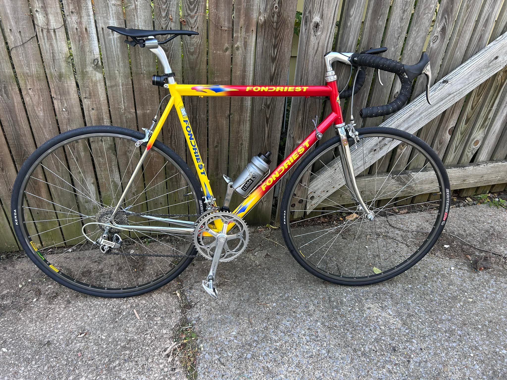 Fondriest megatube bike with full Dura Ace components