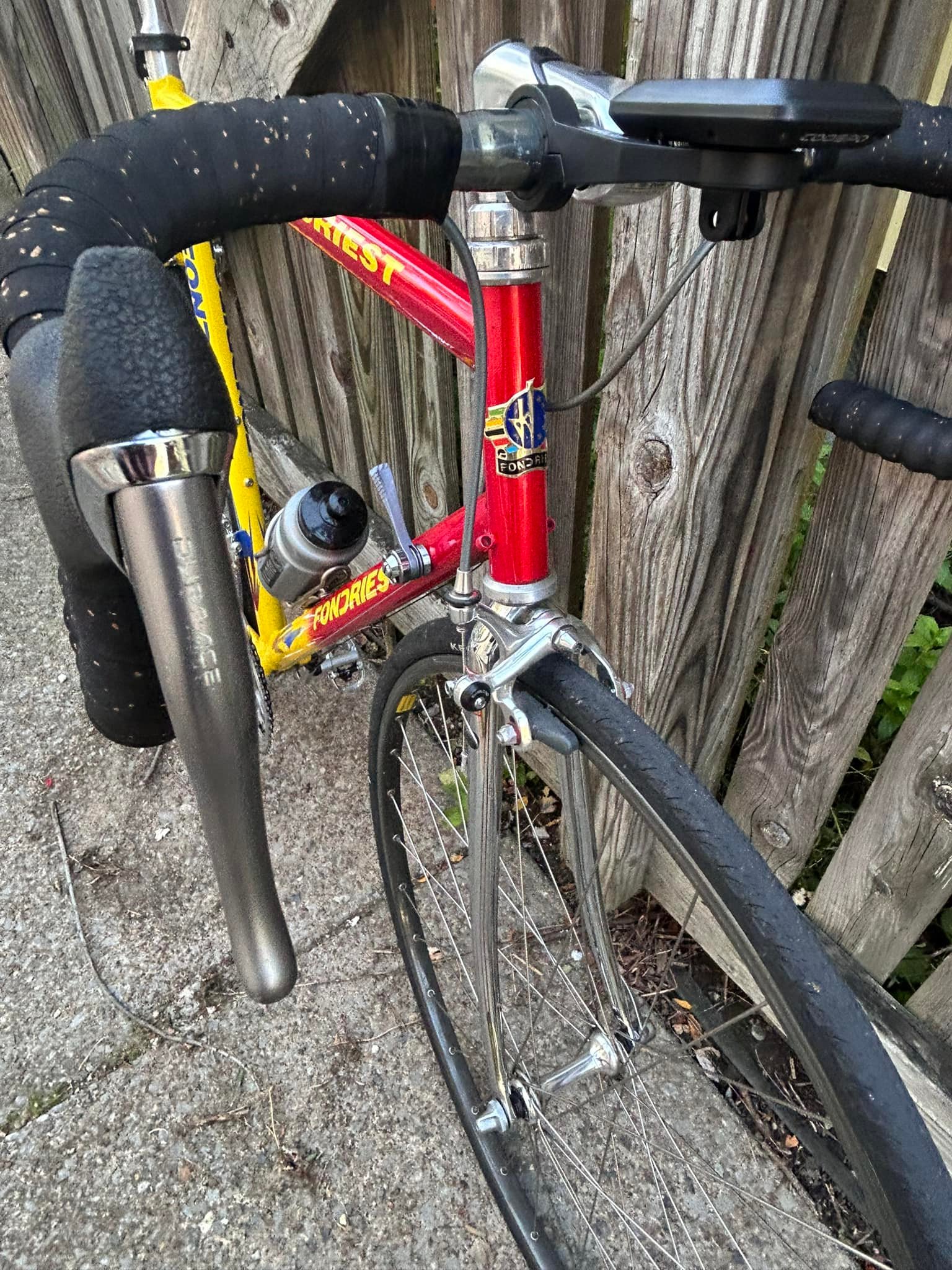 Fondriest megatube bike with full Dura Ace components