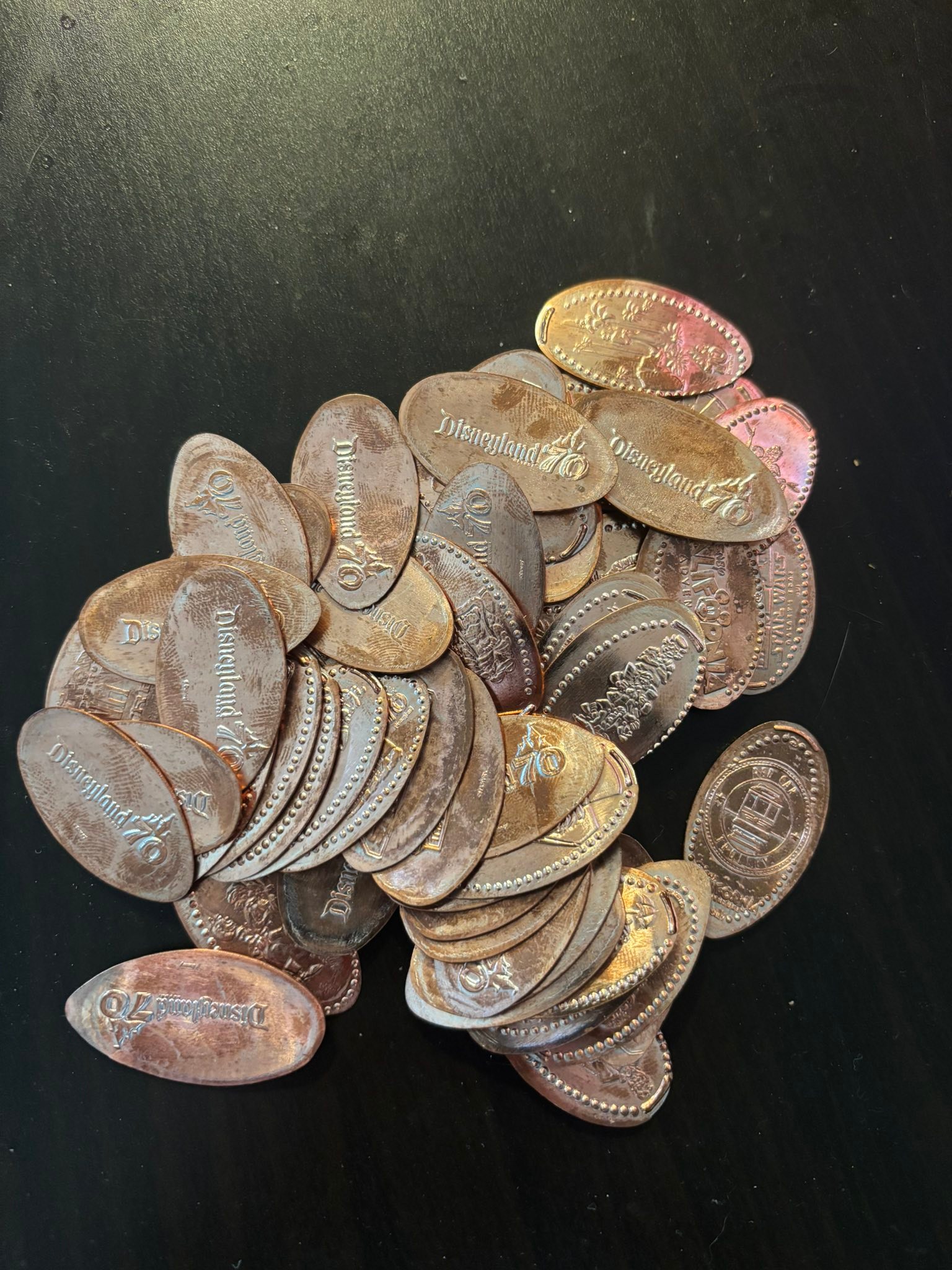 Disneyland 70th anniversary penny presses collection