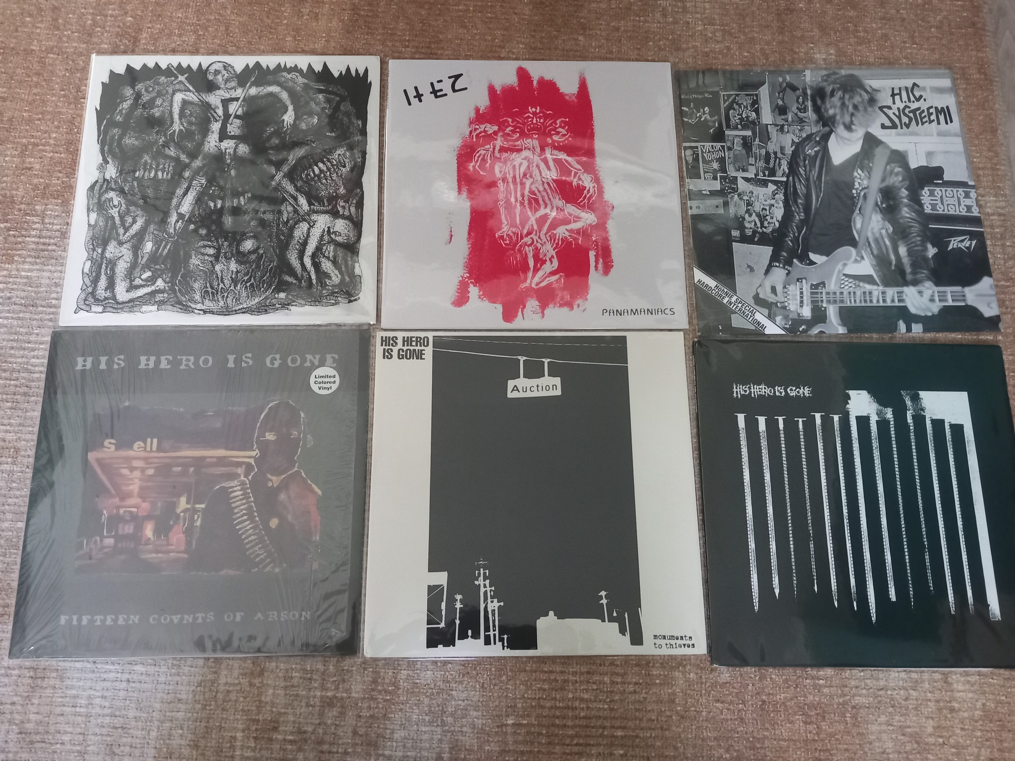 Punk and hardcore music records for sale