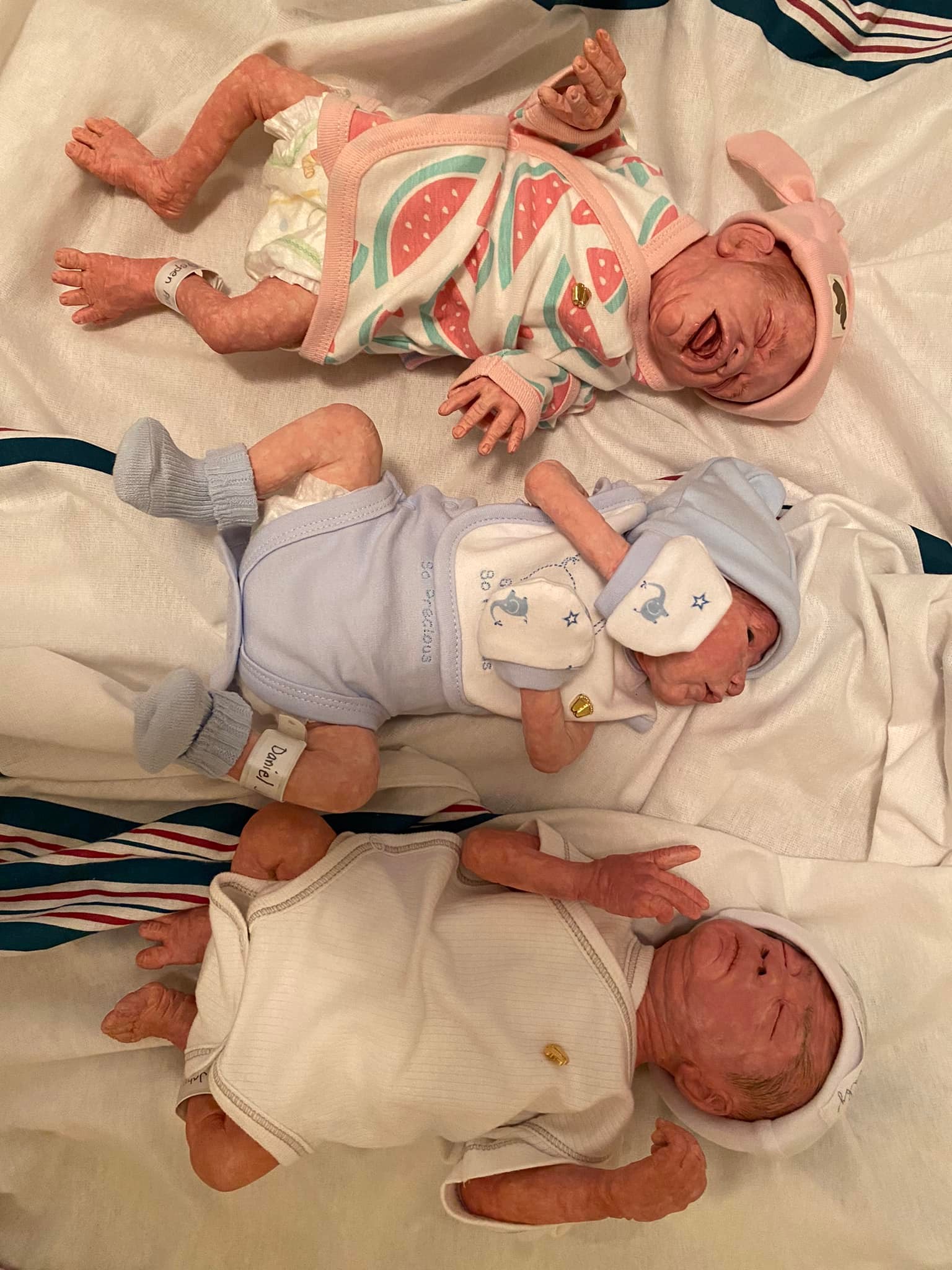 Unique Polymer Clay Preemie Babies at ROSE International Doll Show display picture 1