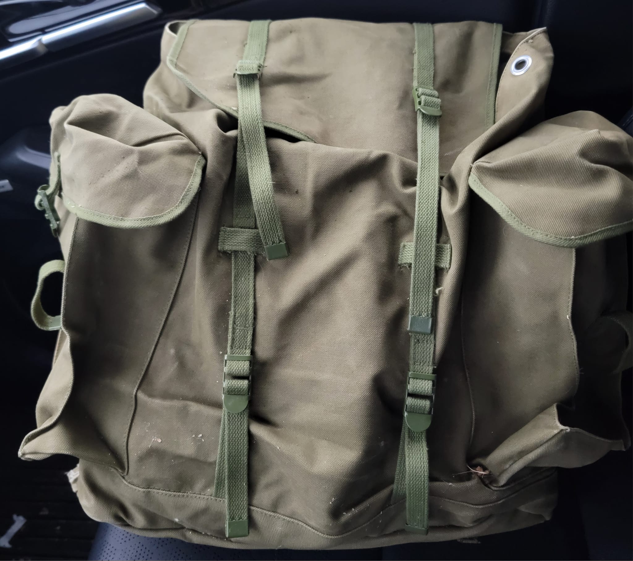 Restored Chinese copy of 60s French Lafuma rucksack