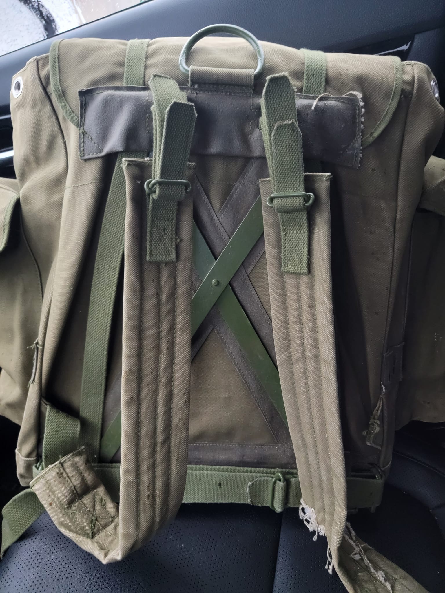 Restored Chinese copy of 60s French Lafuma rucksack