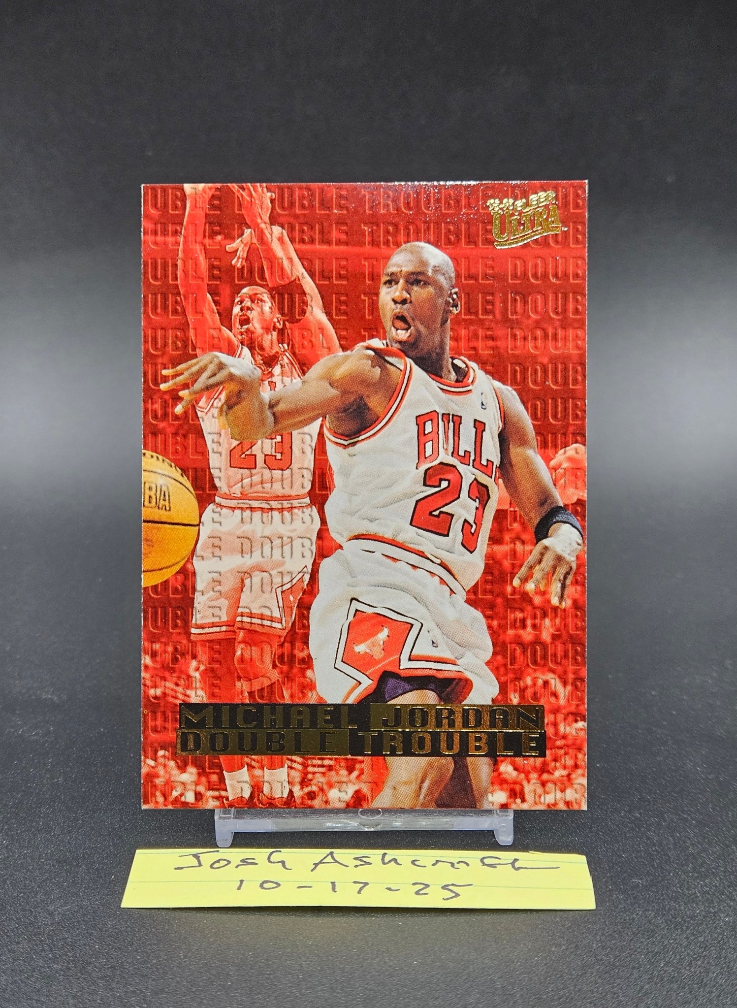 Michael Jordan 1995-96 Ultra Double Trouble Gold Medallion