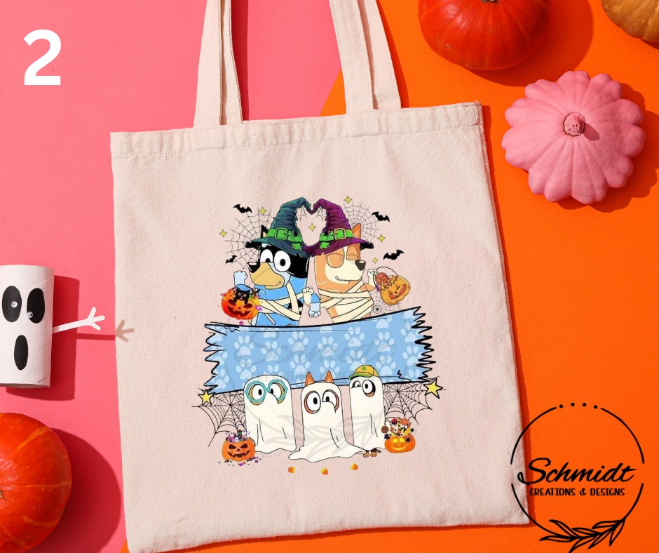 Trader Joe's Halloween Mini Tote Bag (4-Pack) – Limited Edition, Canvas, Foldable