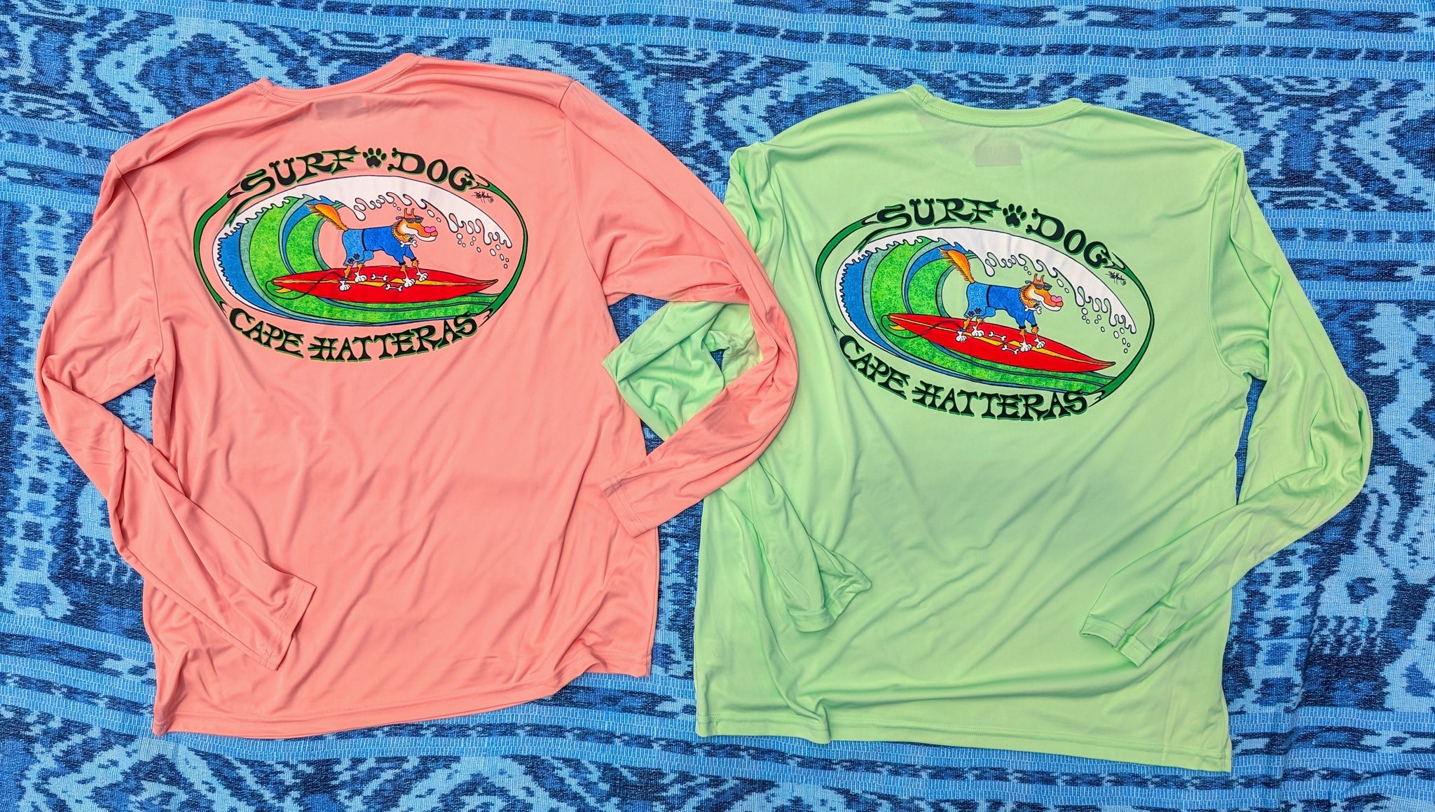 SURF DOG??New Sunshirts Salmon & Light Lime S,M,L,XL,XXL $40