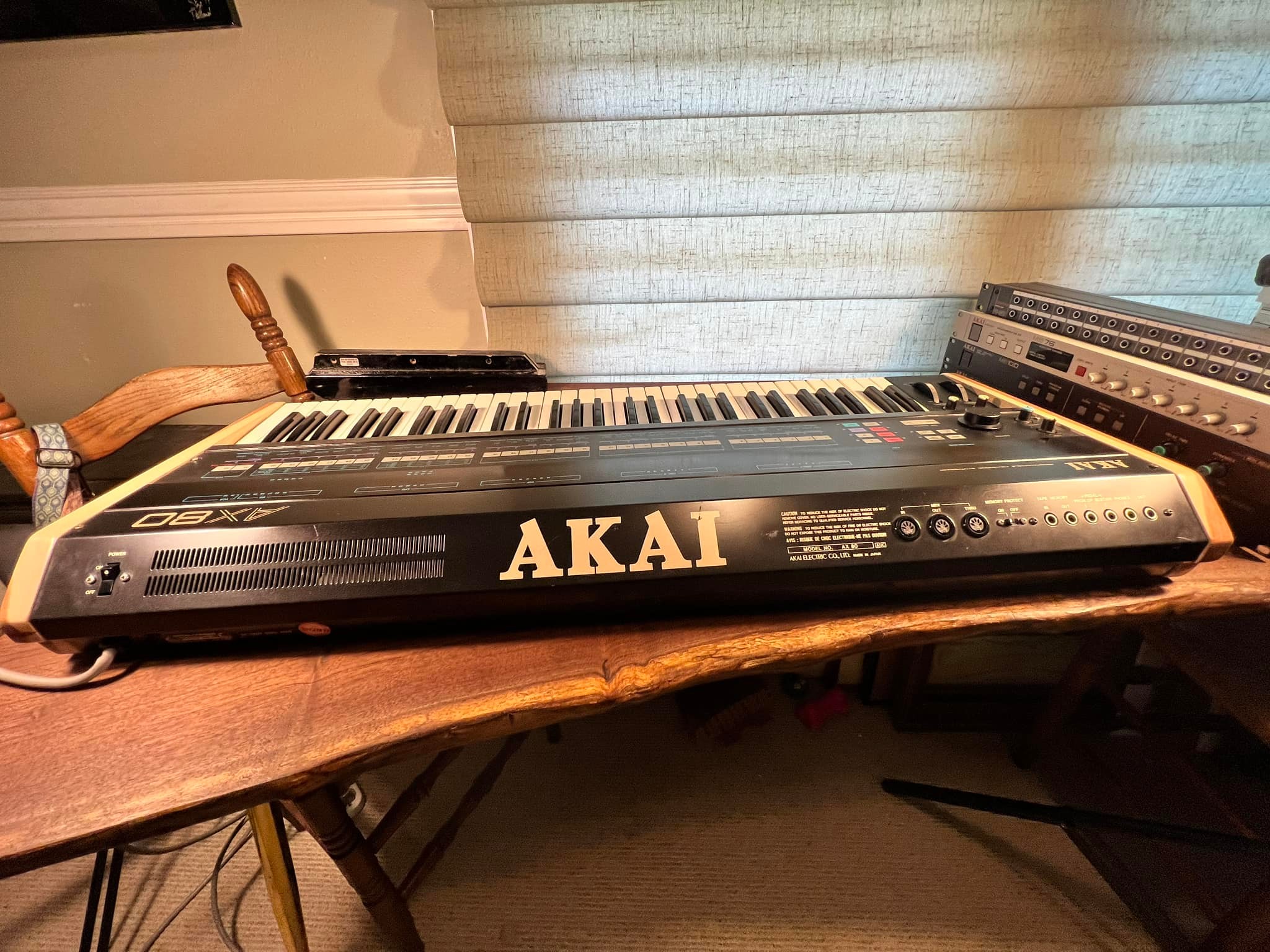 Akai AX-80 restored with new cedar side panels