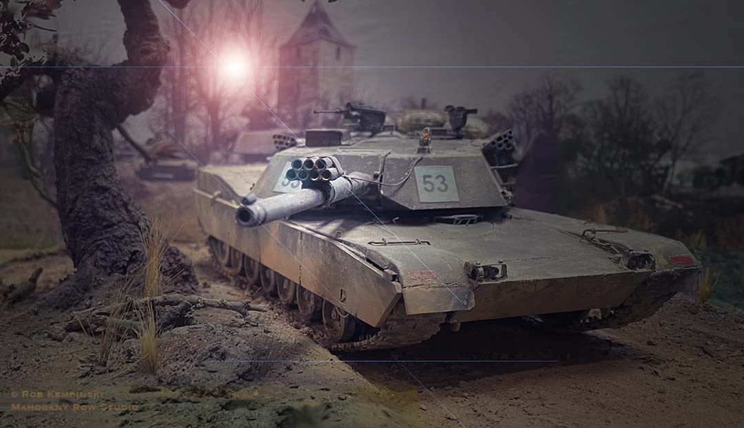 TAMIYA 35158 US M1A1 Abrams mit Minenpflug - 1:35 EUR 40,95 - DE