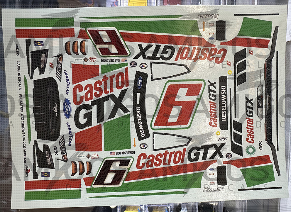 Diecast Brad Keselowski 2024 Castrol 125 Anni &ndash; Action Lionel 1/24 &ndash; Edizione Limitata 1/552