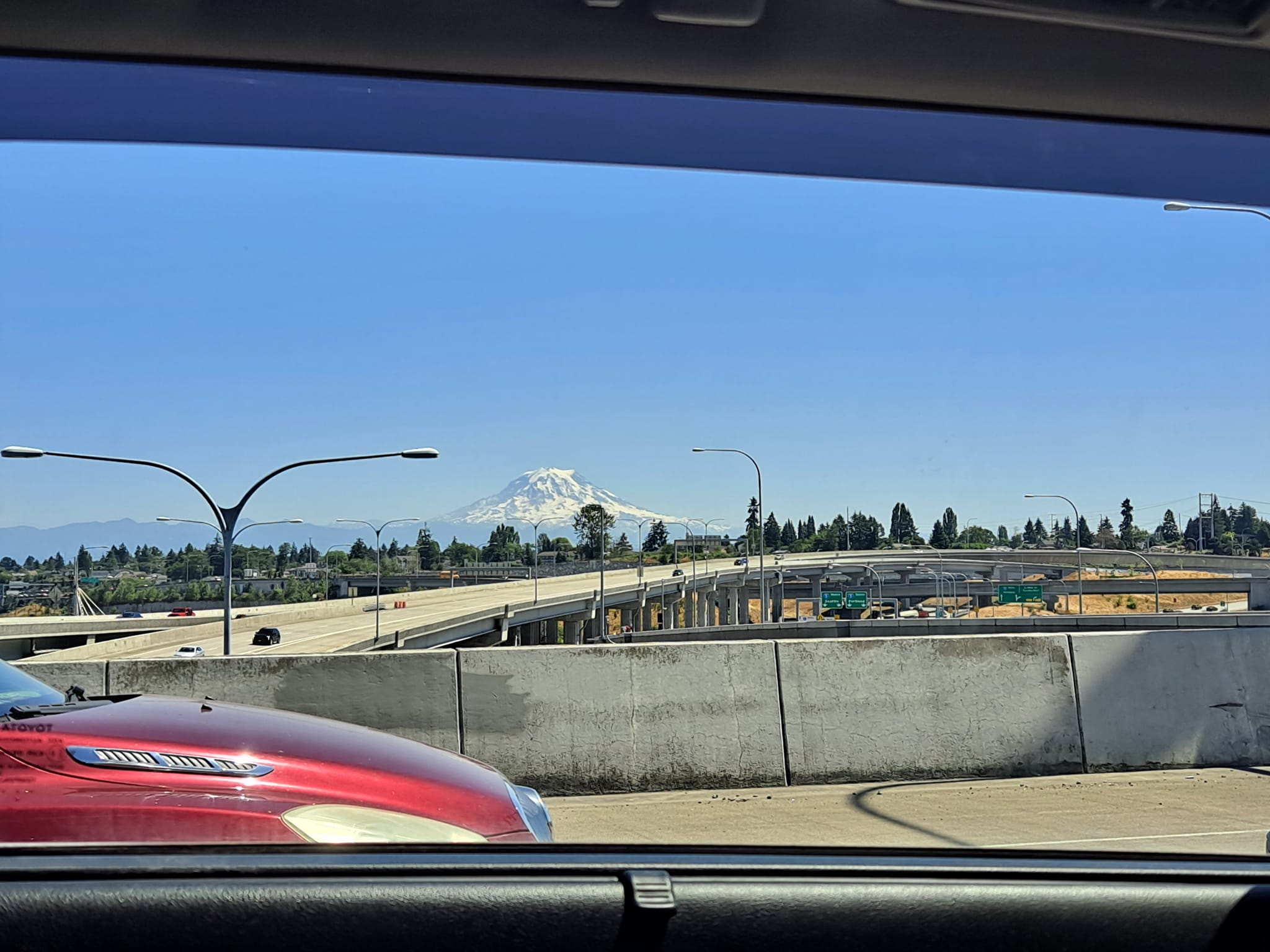 The view from my window | Car window today, had to go to Tacoma, and ...