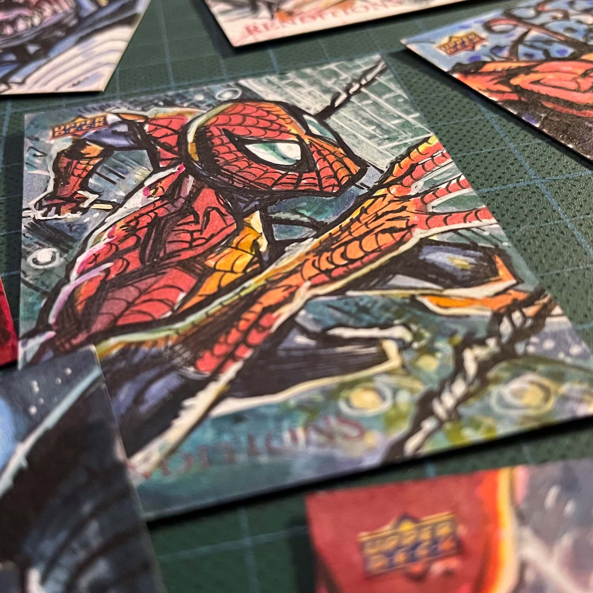 New Marvel Spider-Man sketch cards from Upper Deck