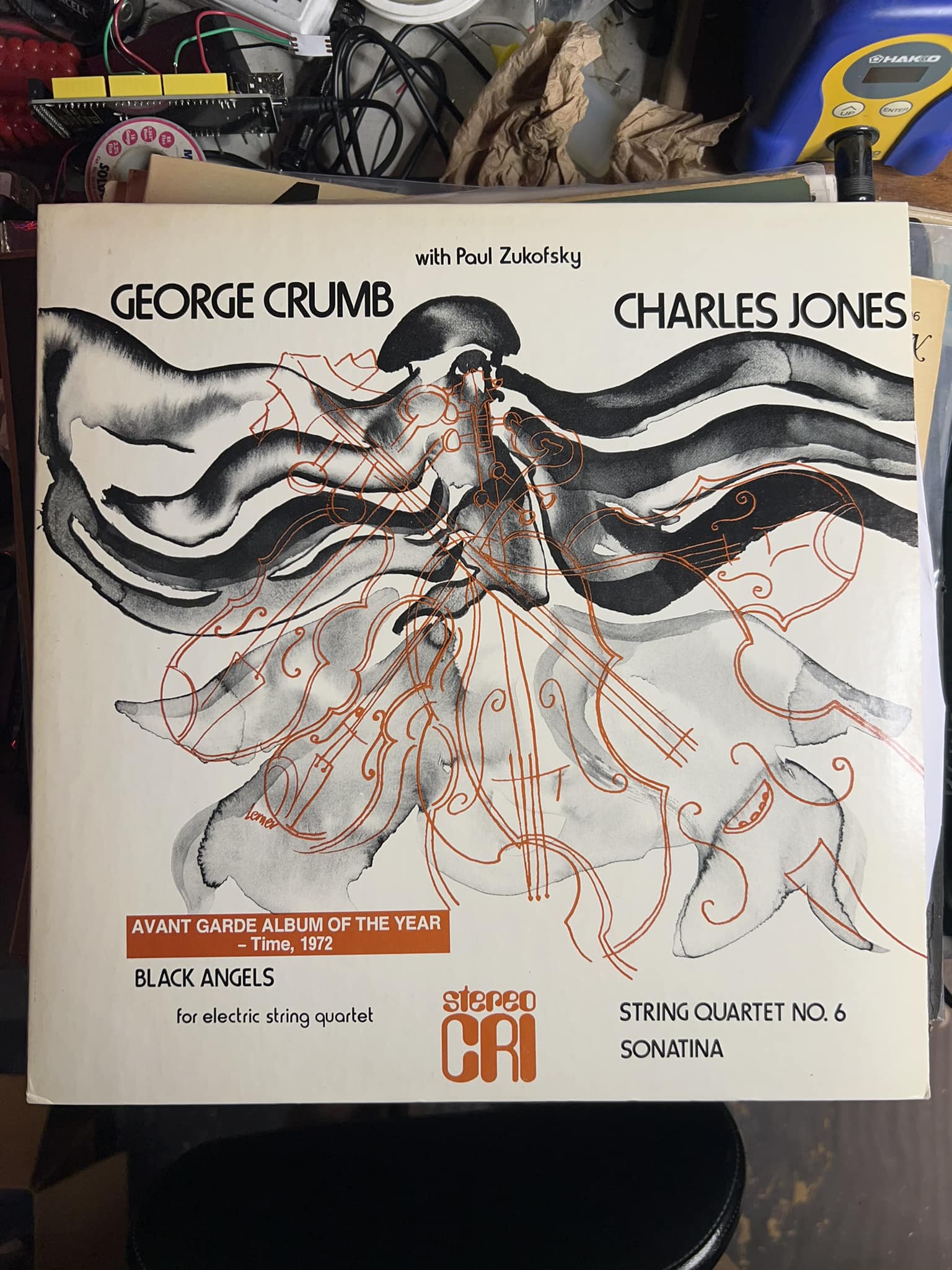 Finding rare George Crumb Black Angels record at a local store