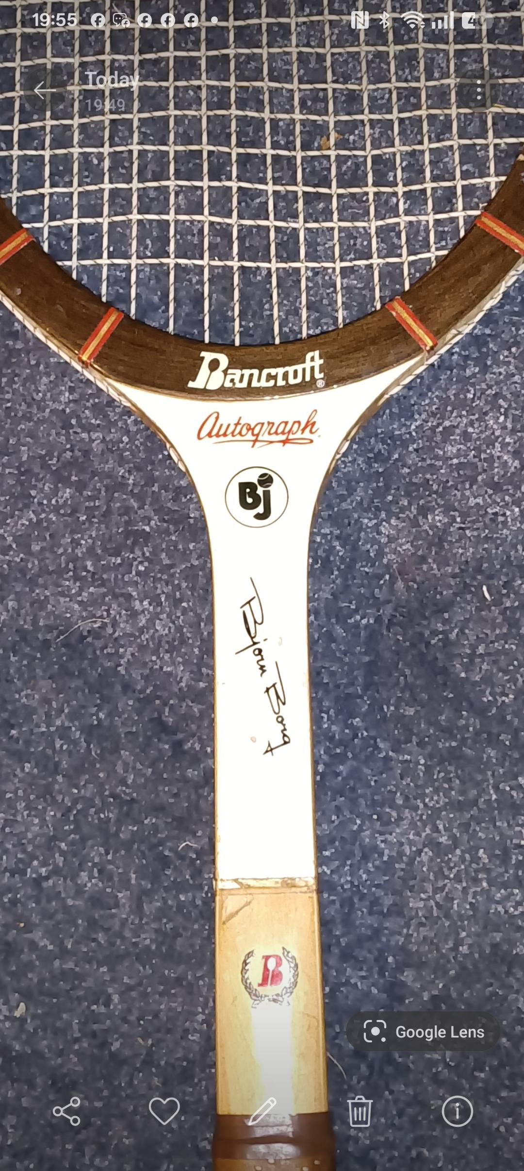 Bancroft Borg autograph racket added to collection