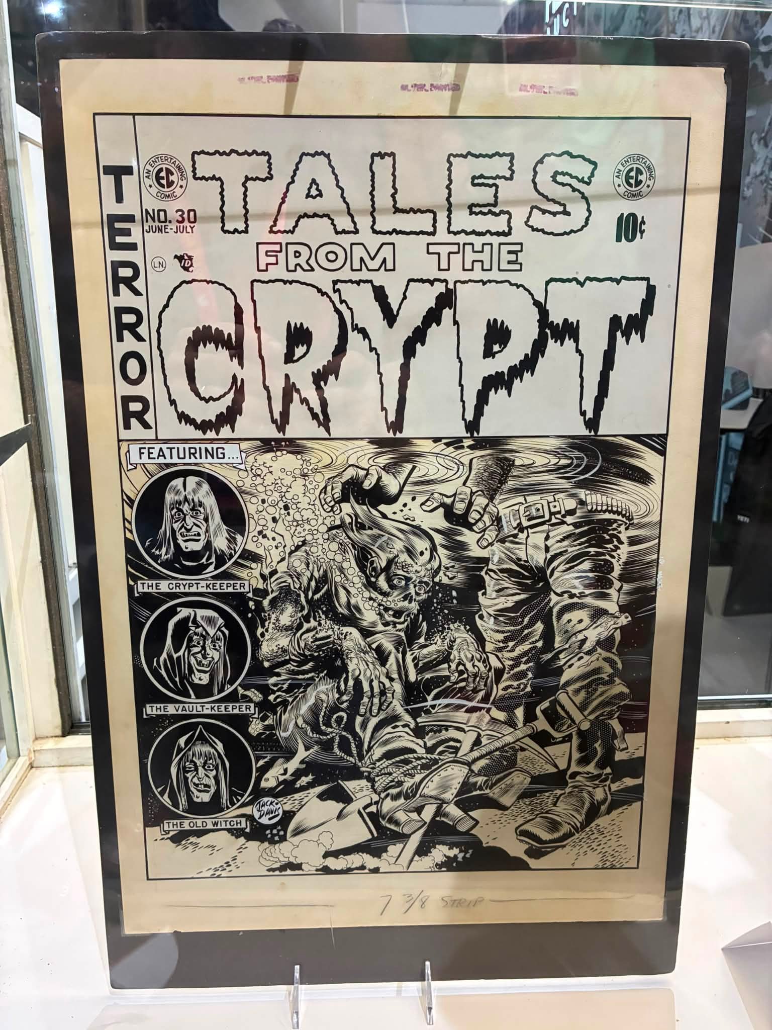 Rare Heritage Comic-Con covers on display including Tales from the